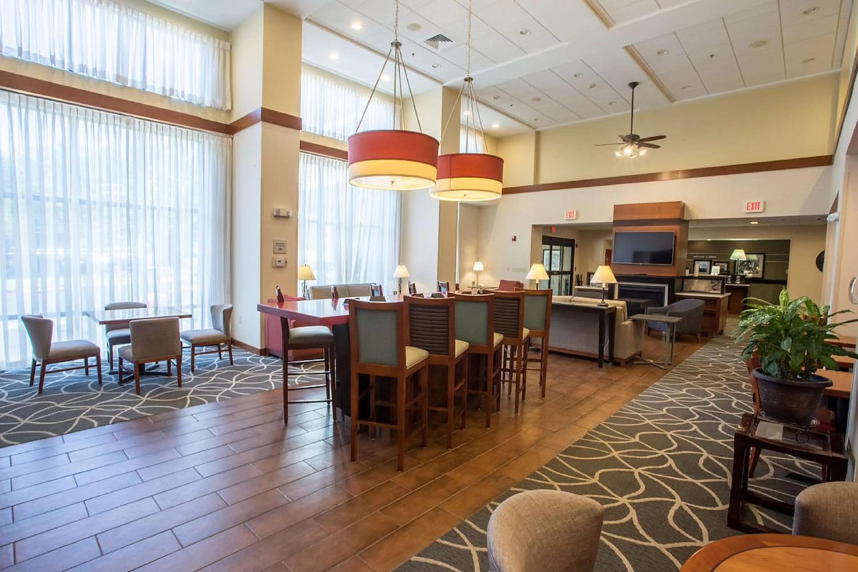 Lobby or reception in Hampton Inn & Suites Tilton