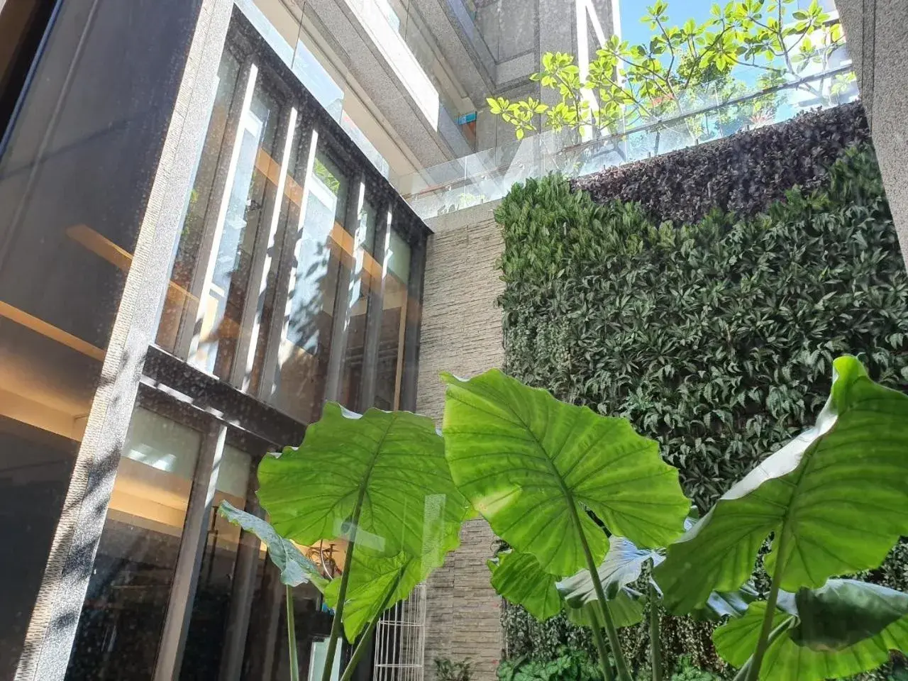 Garden view, Property Building in Azure Hotel