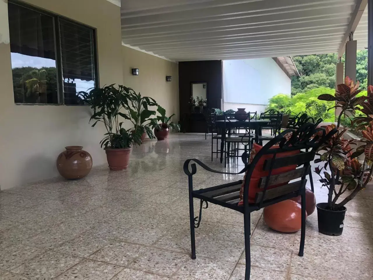 Patio in Hotel Diriá Santa Cruz