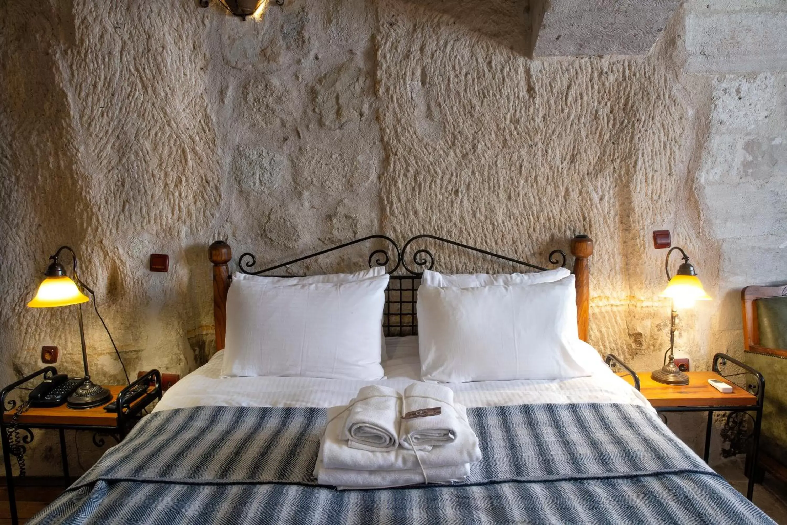 Bed in Aza Cave Cappadocia