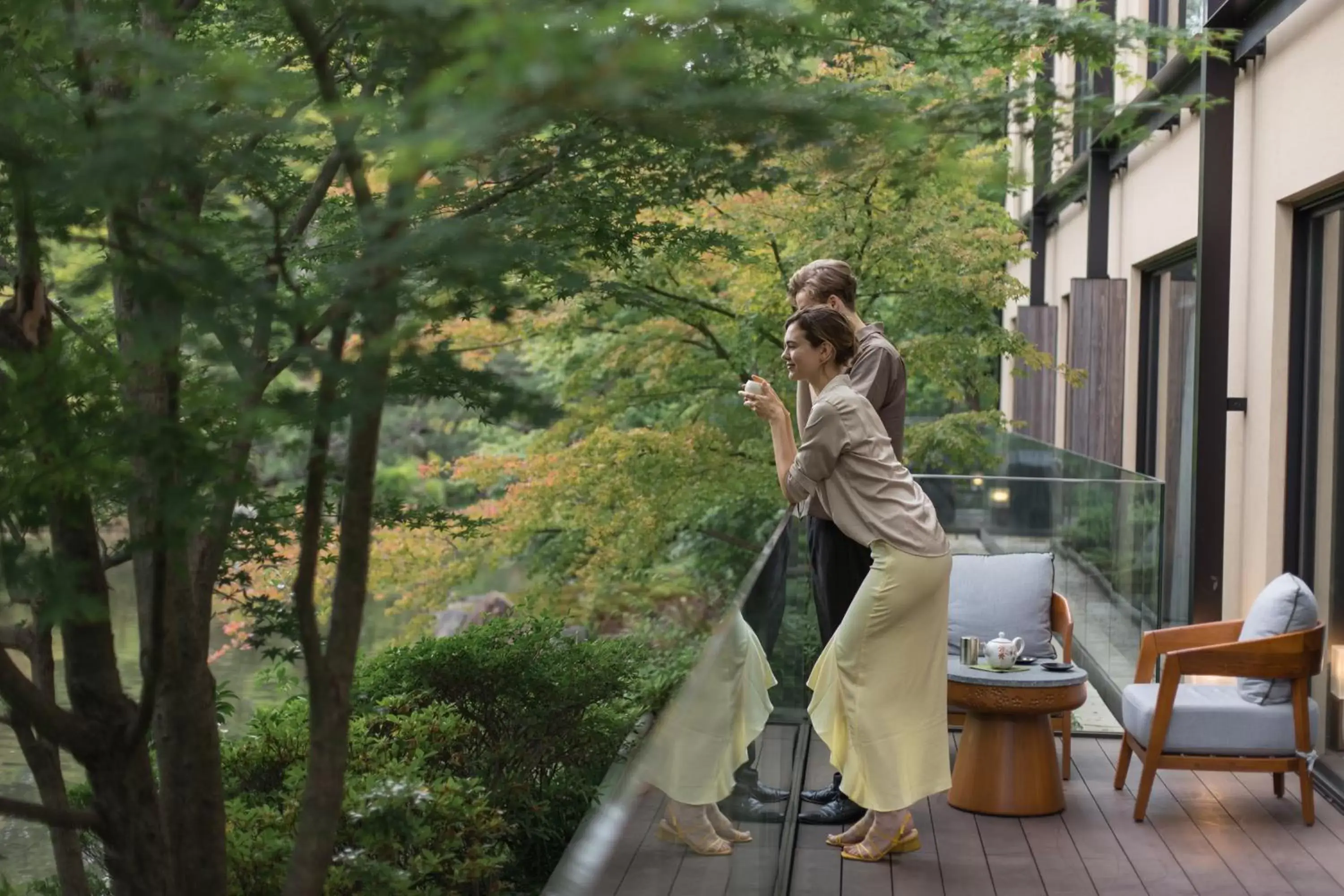 Balcony/Terrace in Four Seasons Hotel Kyoto