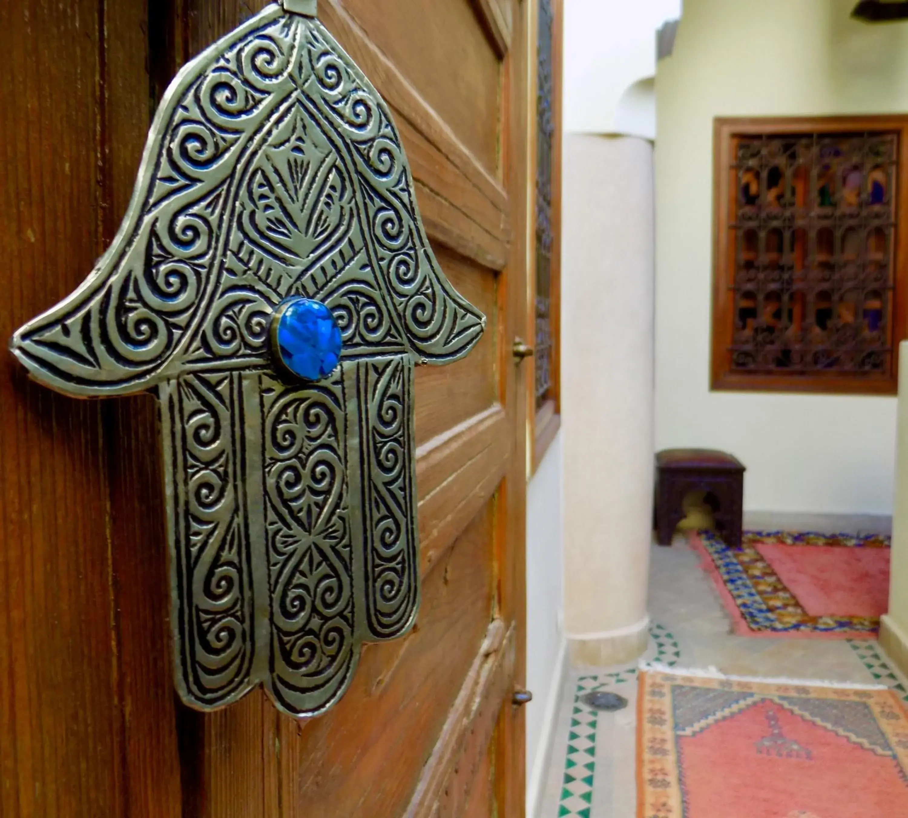 Decorative detail in Riad Les Trois Palmiers El Bacha