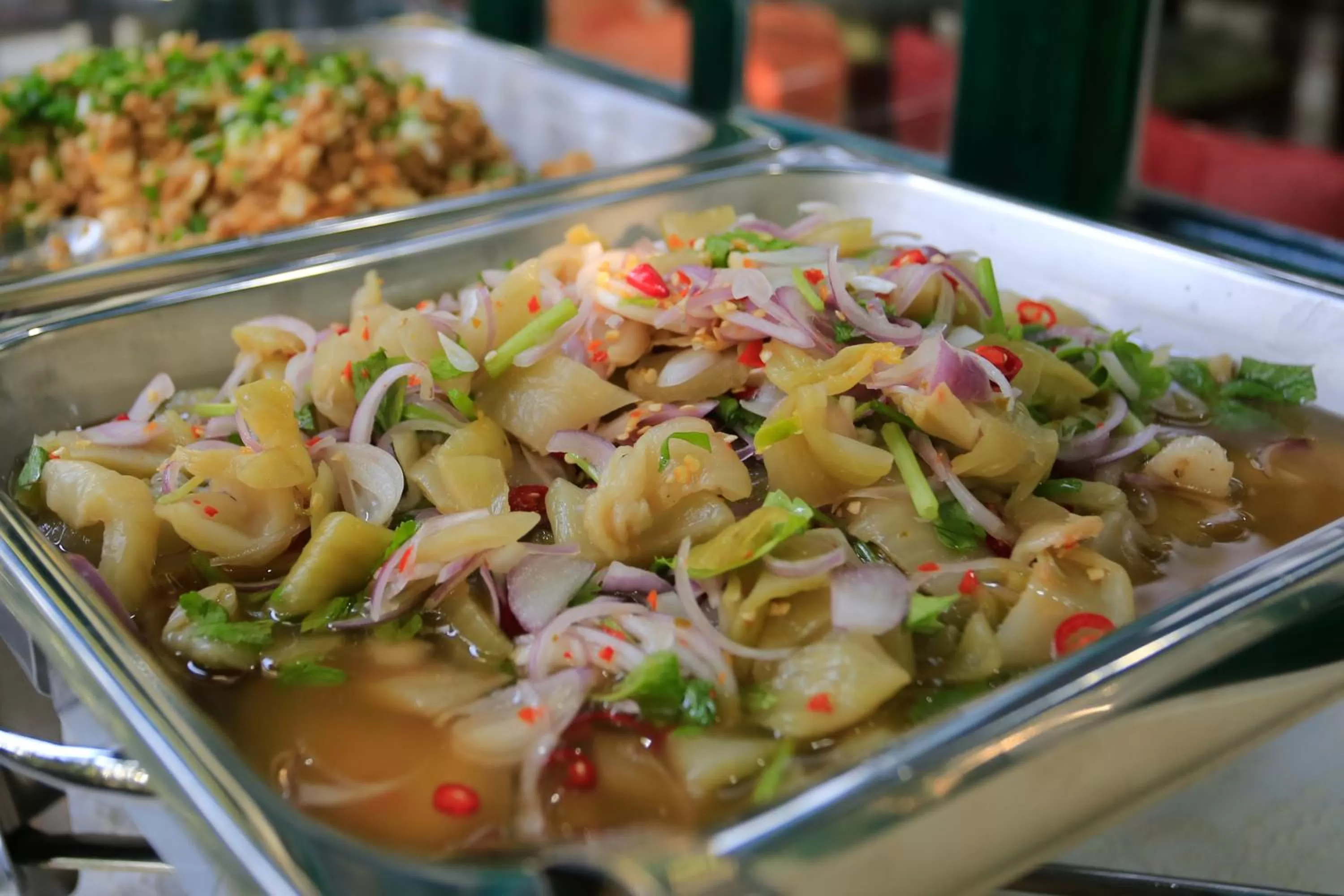 Buffet breakfast in Anchan Laguna Hotel โรงแรมอัญชันลากูน่า