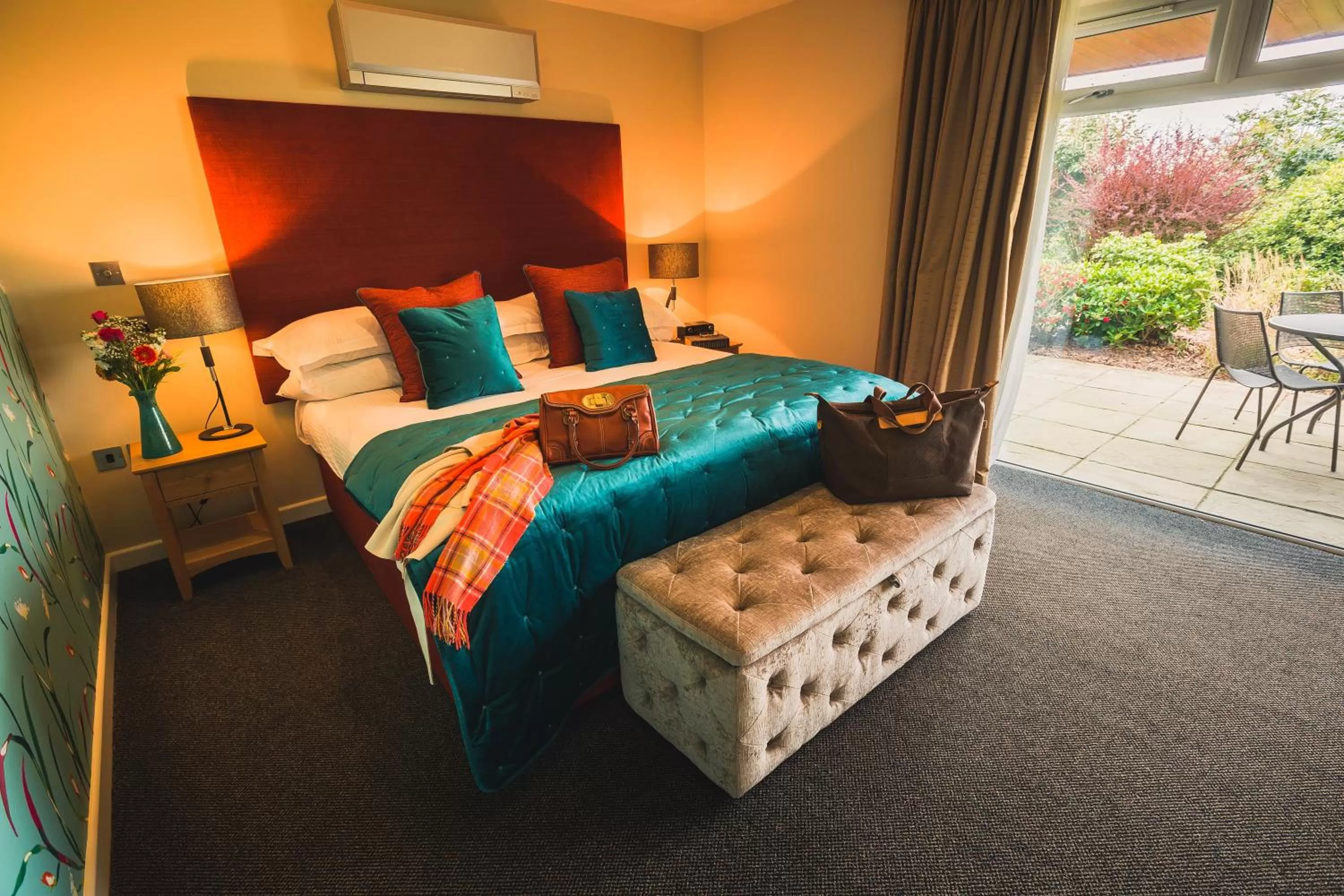 Patio, Bed in Lanhydrock Hotel & Golf Club