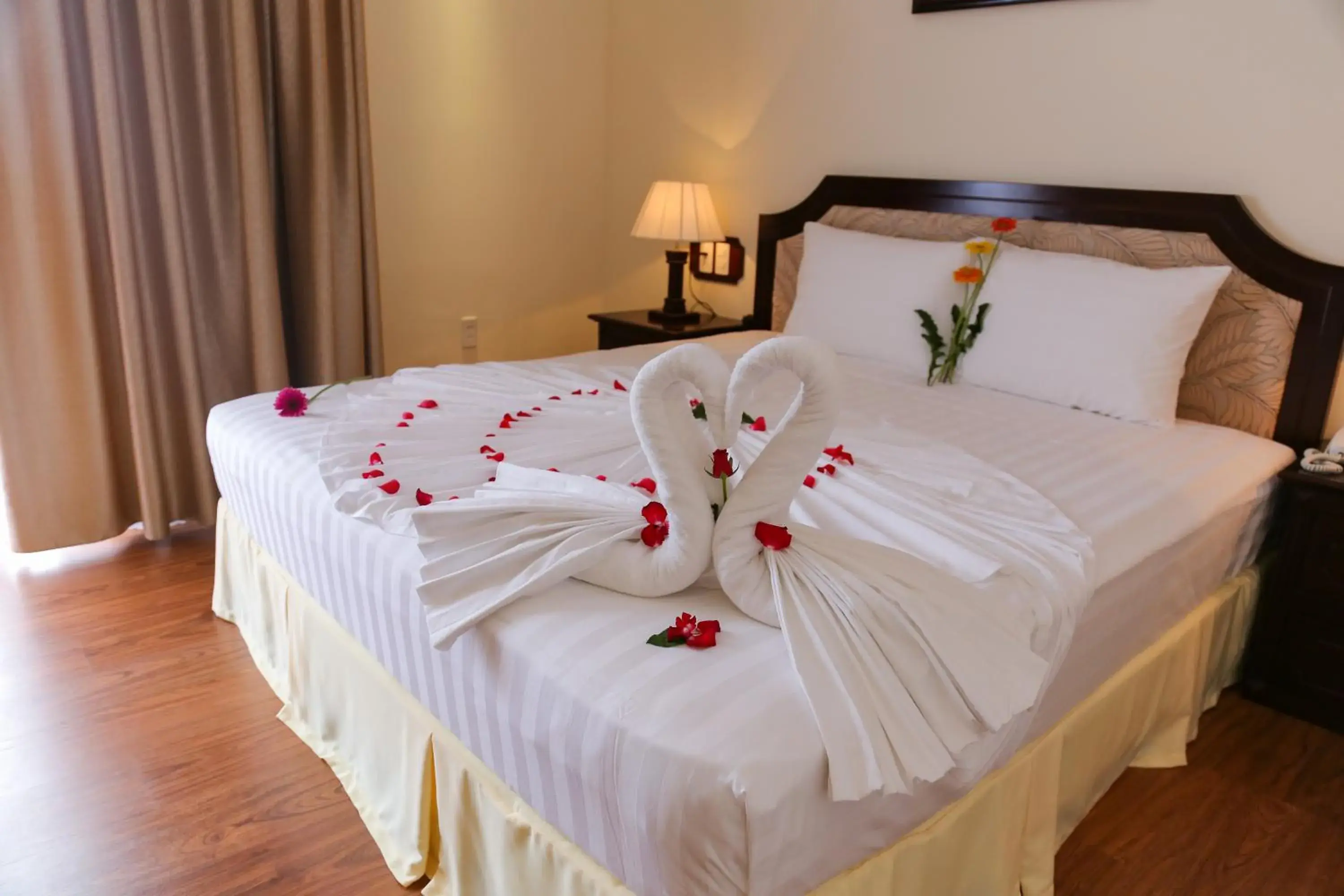 Bed in Iris Dalat Hotel