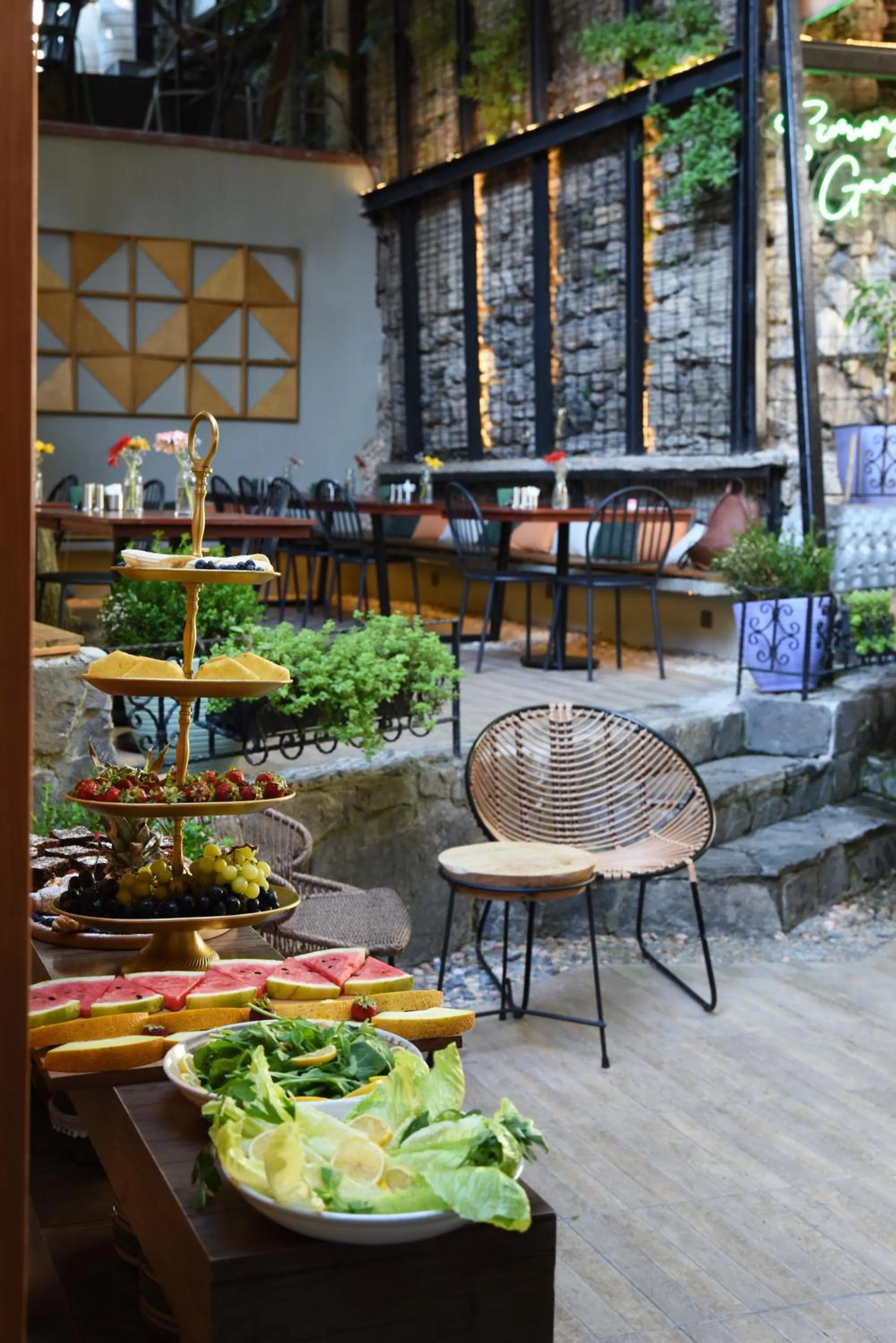 Patio in The Marions Suite istanbul Special Category Taksim