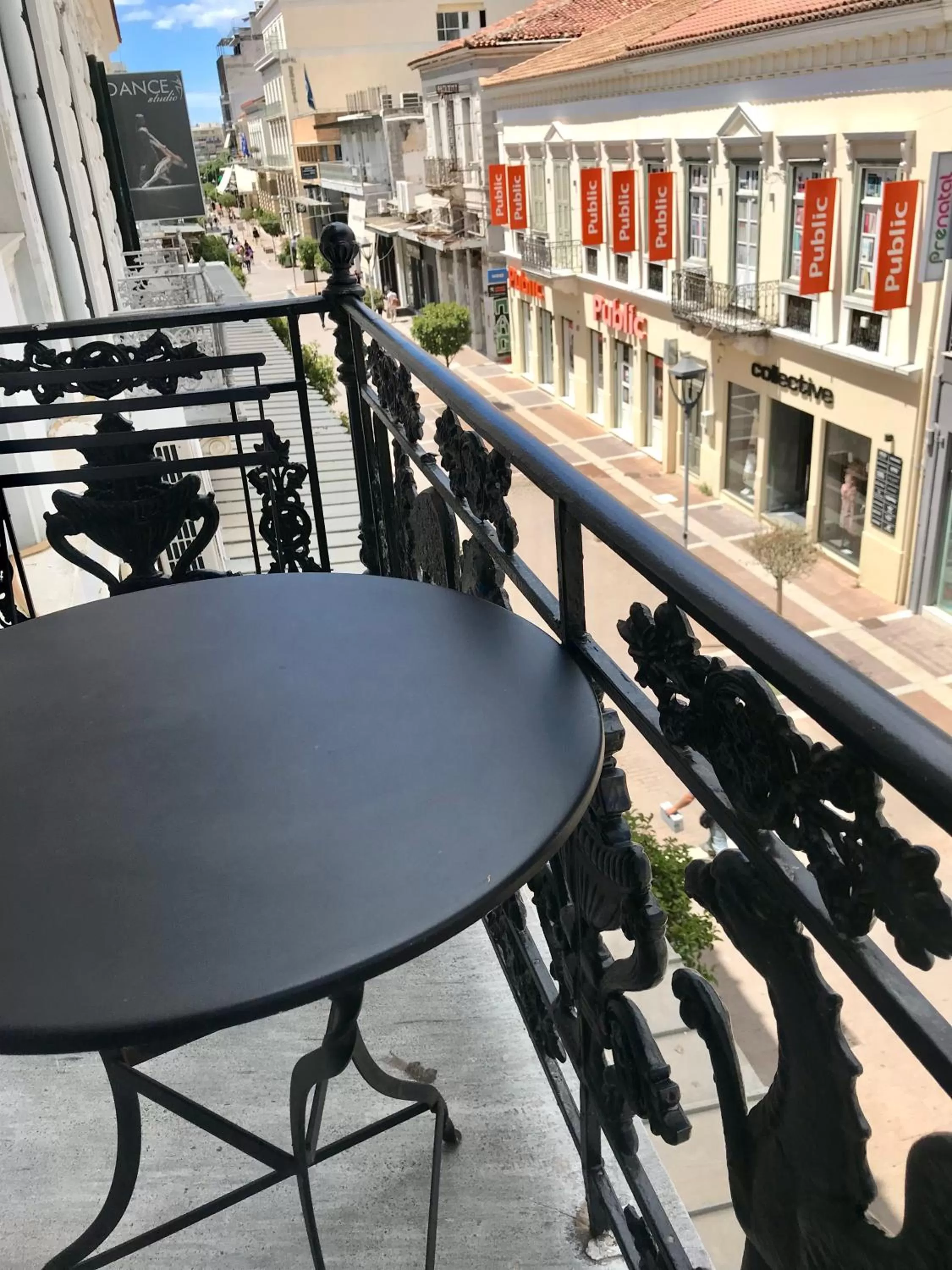 Balcony/Terrace in VASILIKON Hotel 1888 the past is present HISTORICAL PRESERVATION MONUMENT