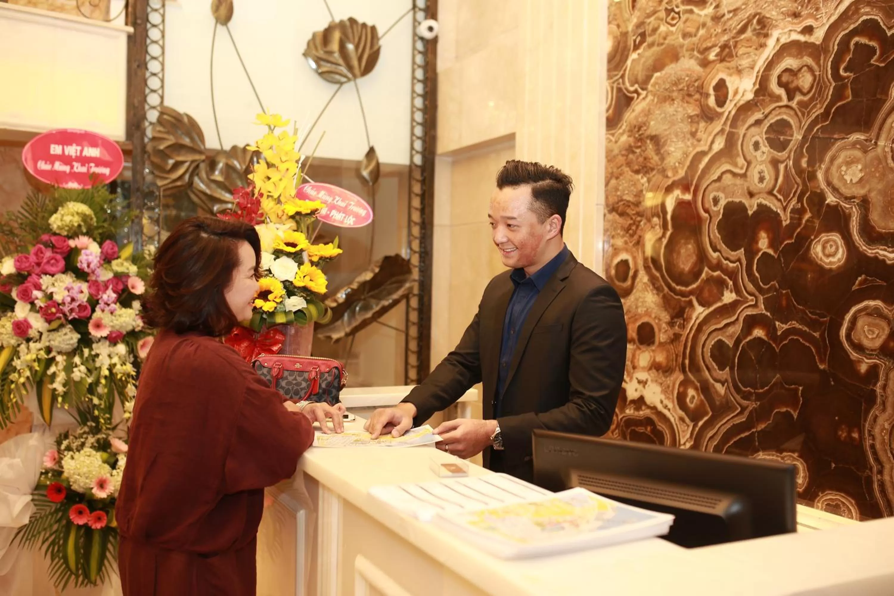 Staff in Little Hanoi Deluxe Hotel