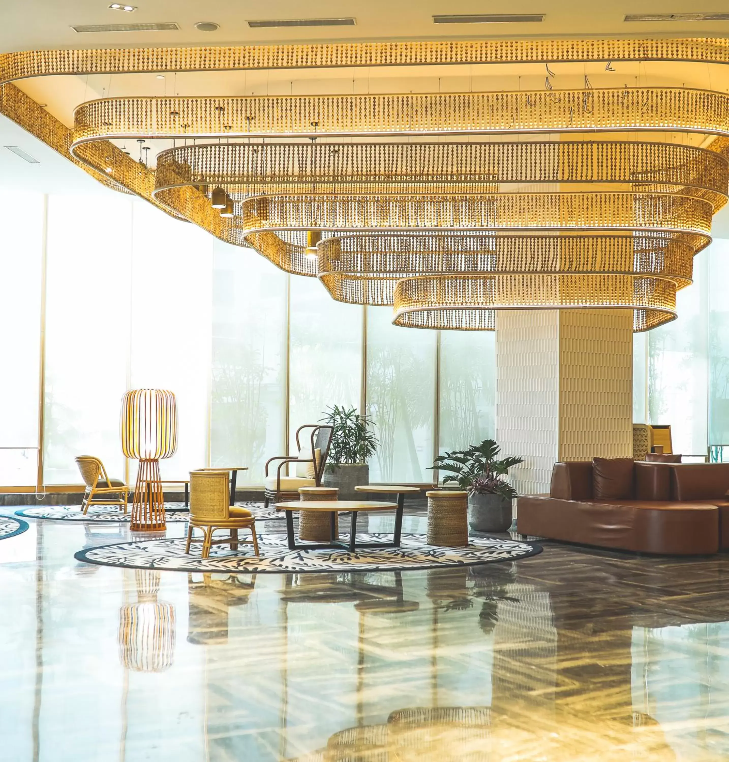 Lobby or reception in Novotel Hyderabad Airport