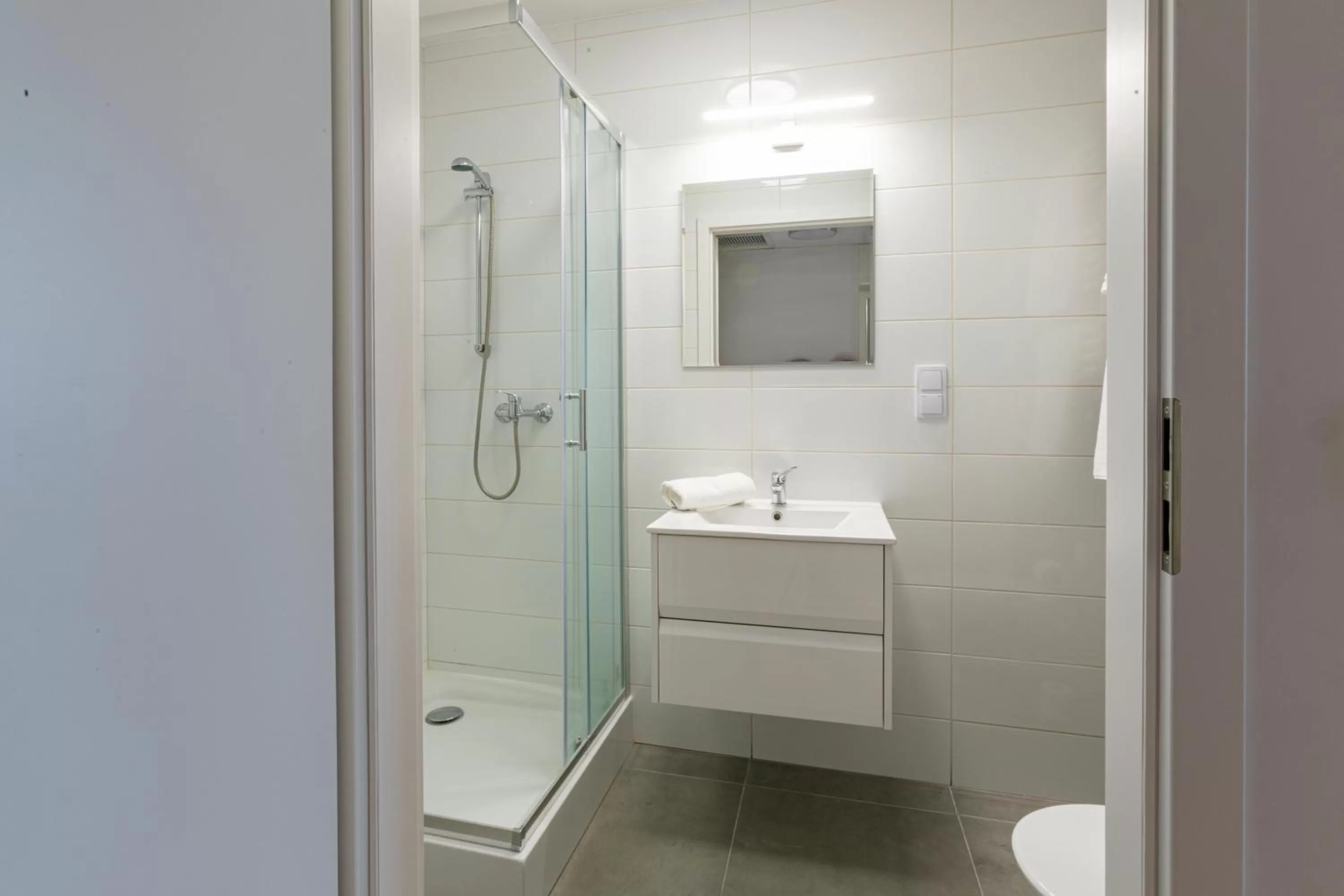 Bathroom in SleepWell Apartments