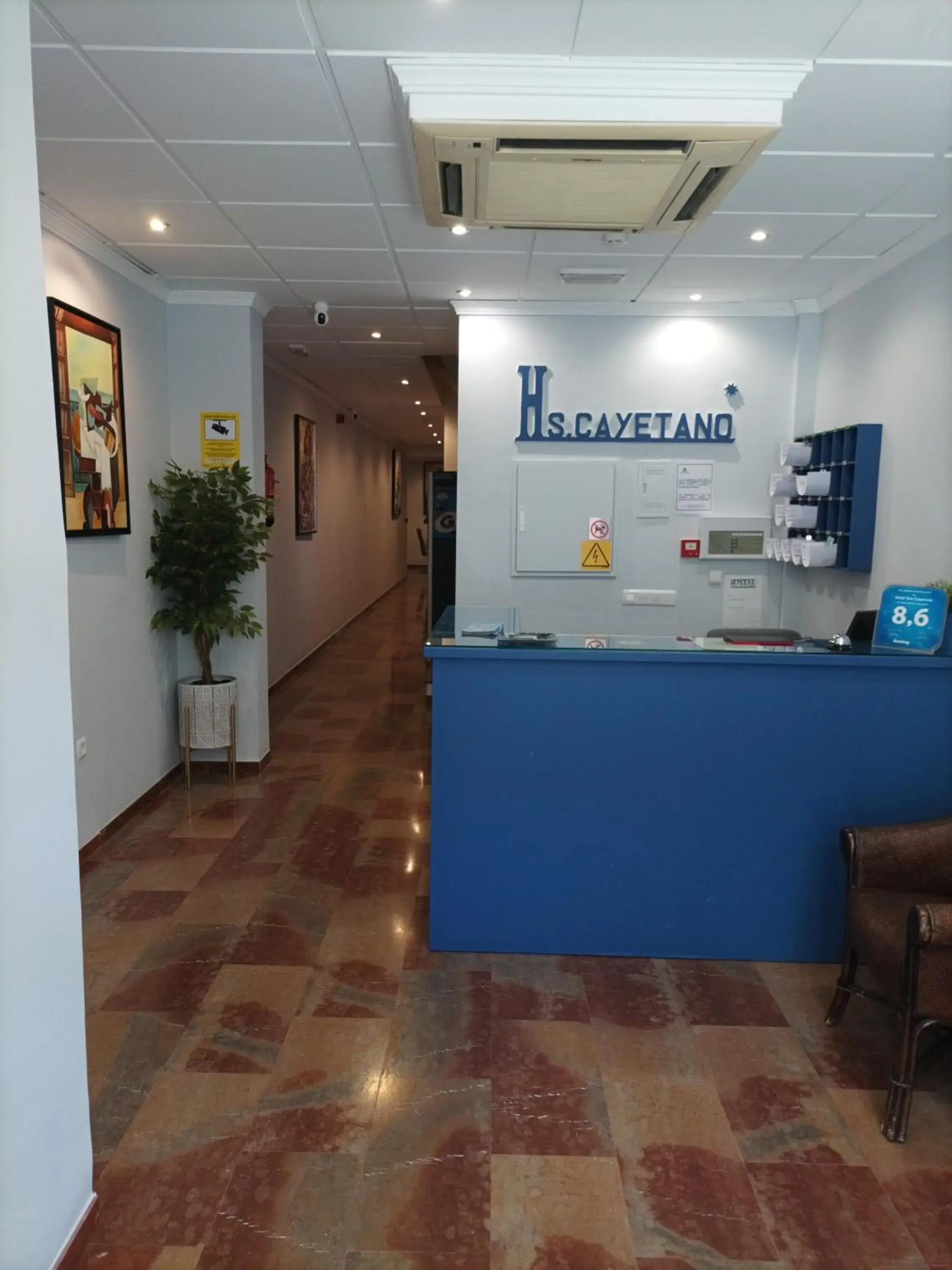 Lobby or reception in Hostal San Cayetano Lobby or reception in Hostal San Cayetano