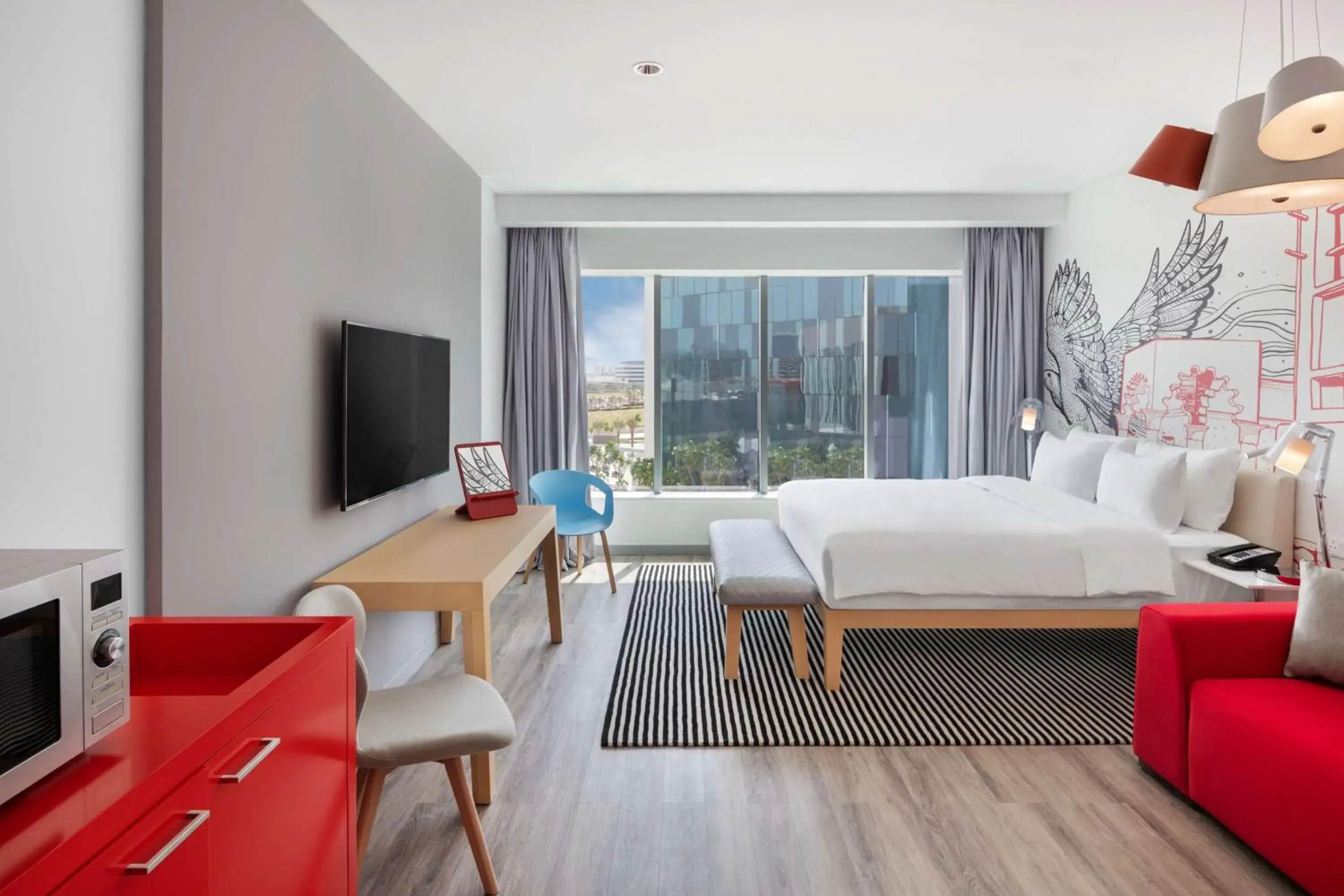 Bedroom in Radisson RED Dubai Silicon Oasis