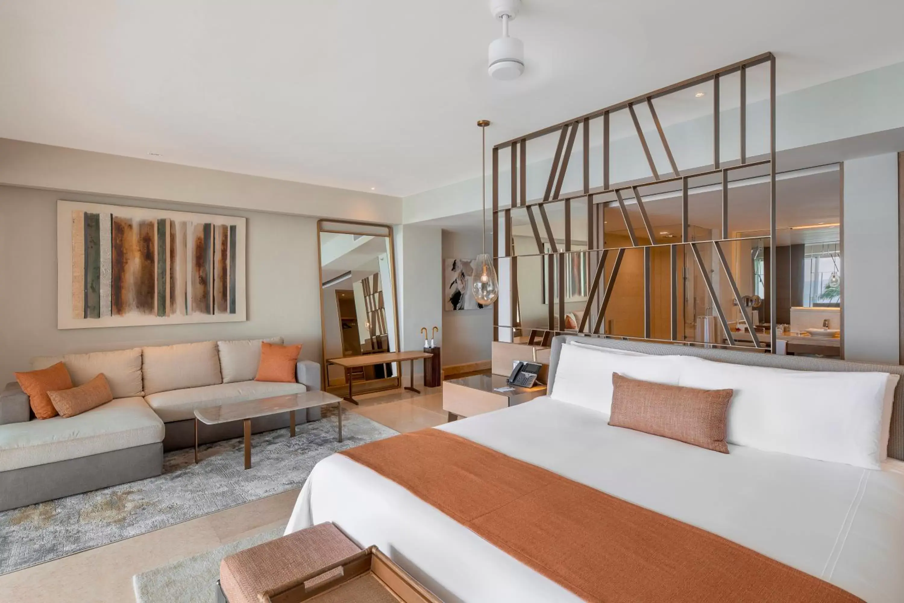 Living room, Bed in Grand Velas Riviera Maya - All Inclusive