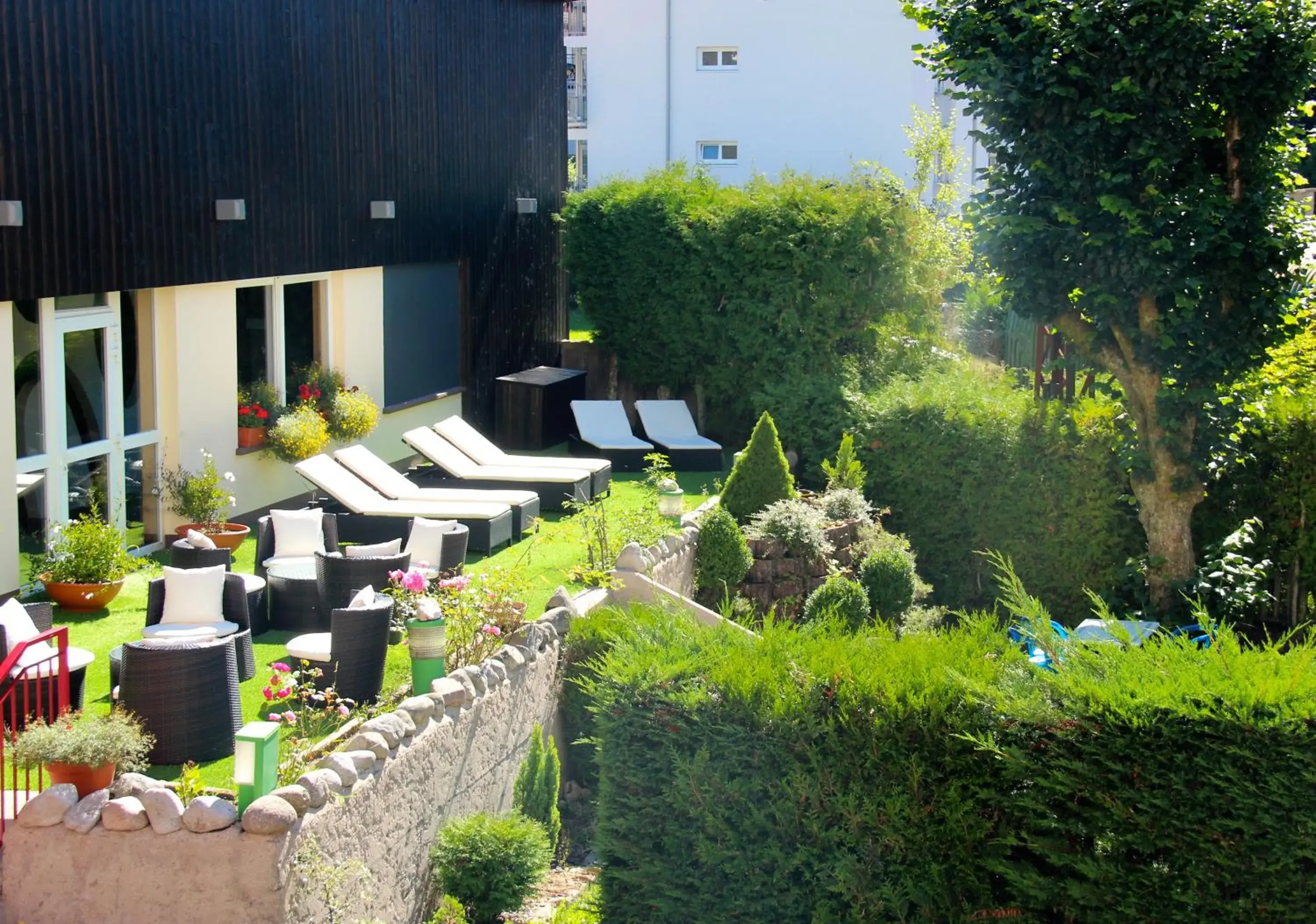 Balcony/Terrace, Garden in Hotel de la Jamagne & Spa