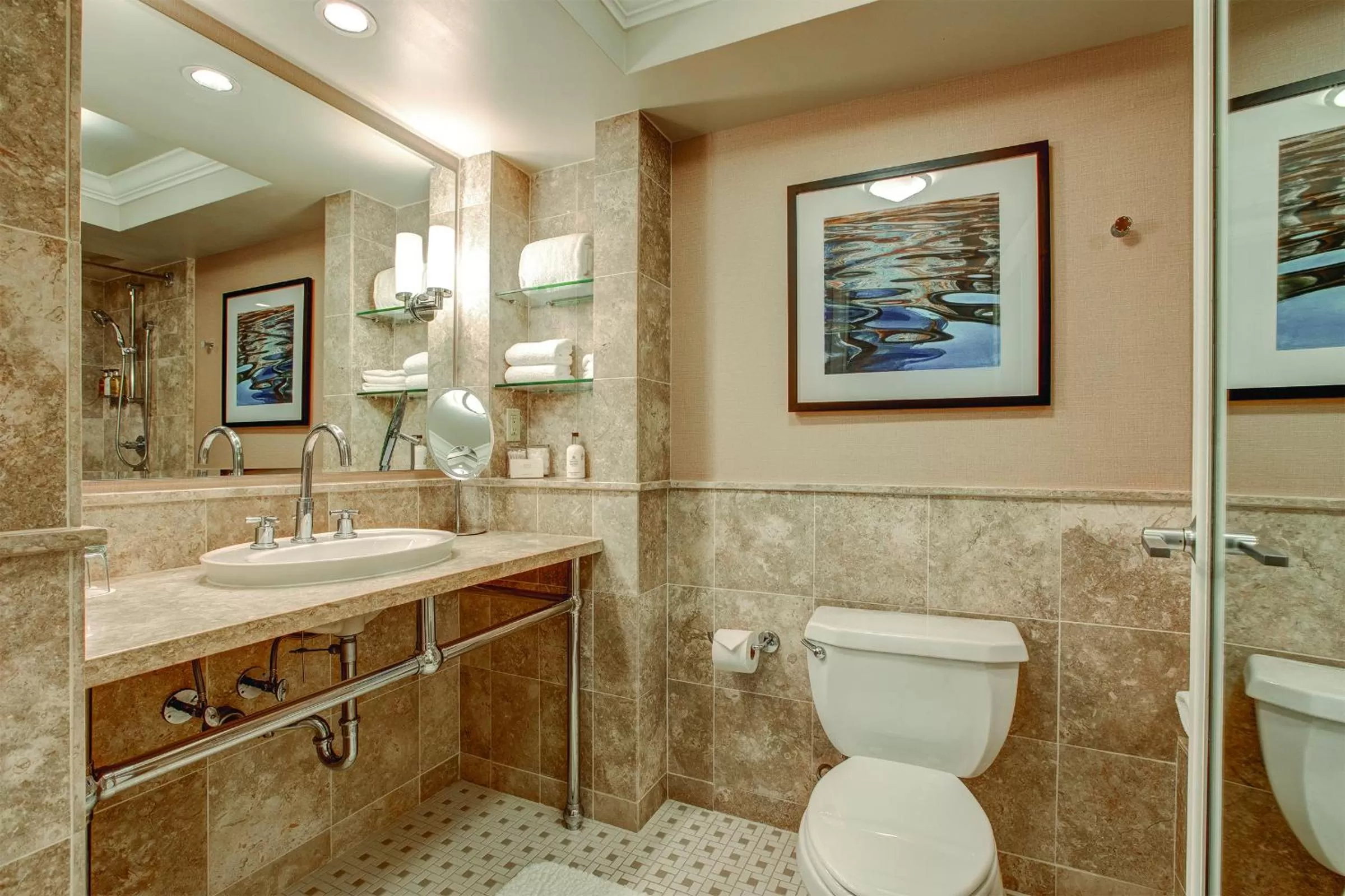 Shower in The Woodmark Hotel & Still Spa on Lake Washington