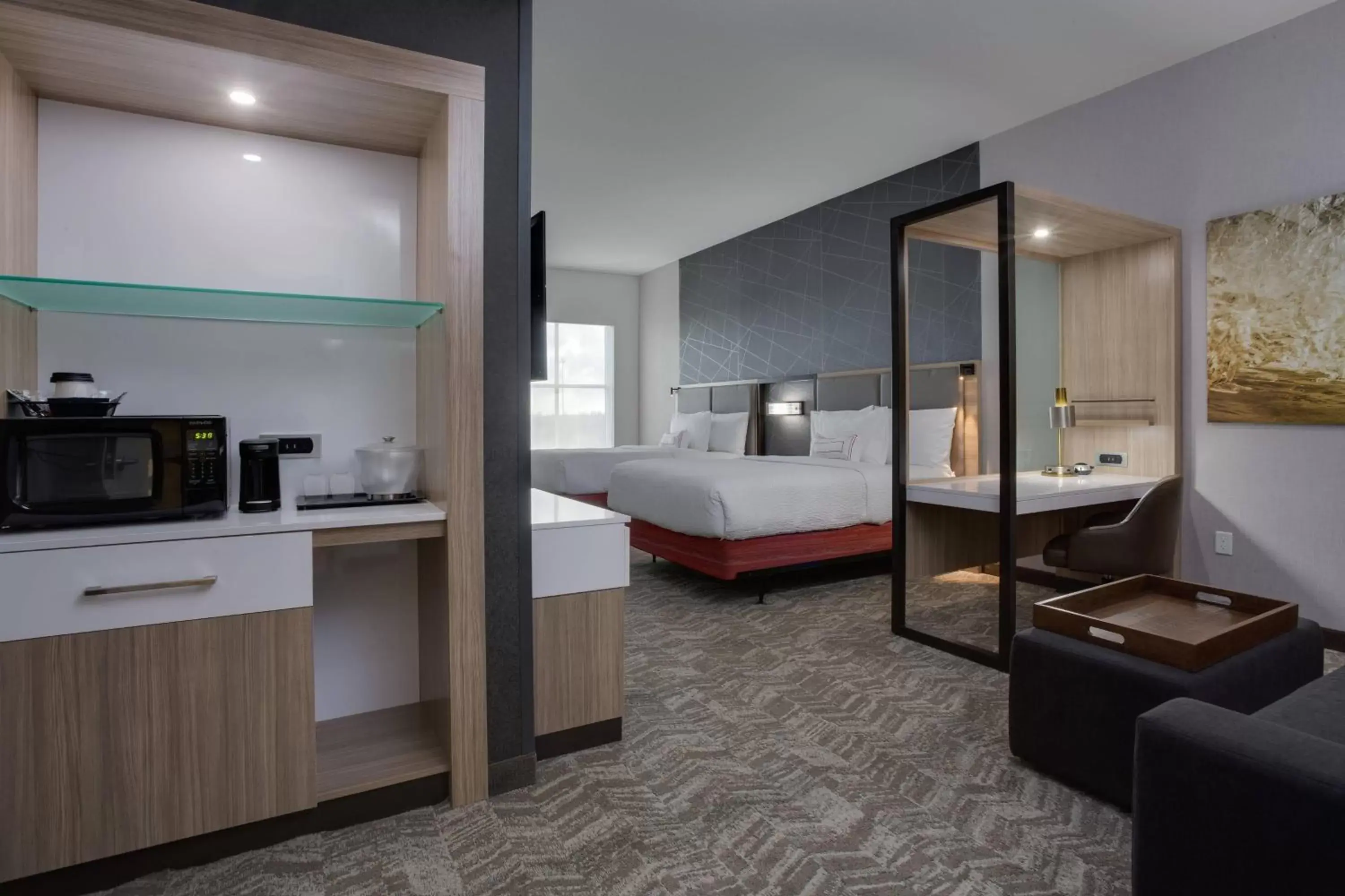 Bedroom, Bed in SpringHill Suites by Marriott Fort Lauderdale Miramar