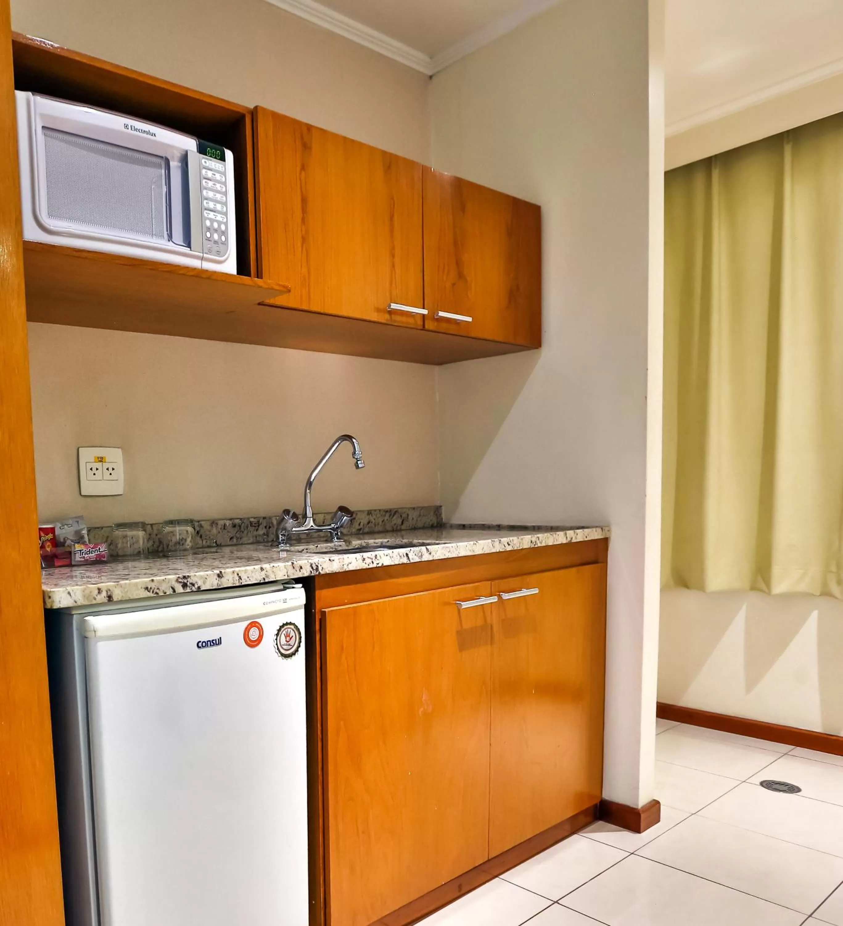 Kitchen or kitchenette in Quality Suites Vila Olimpia
