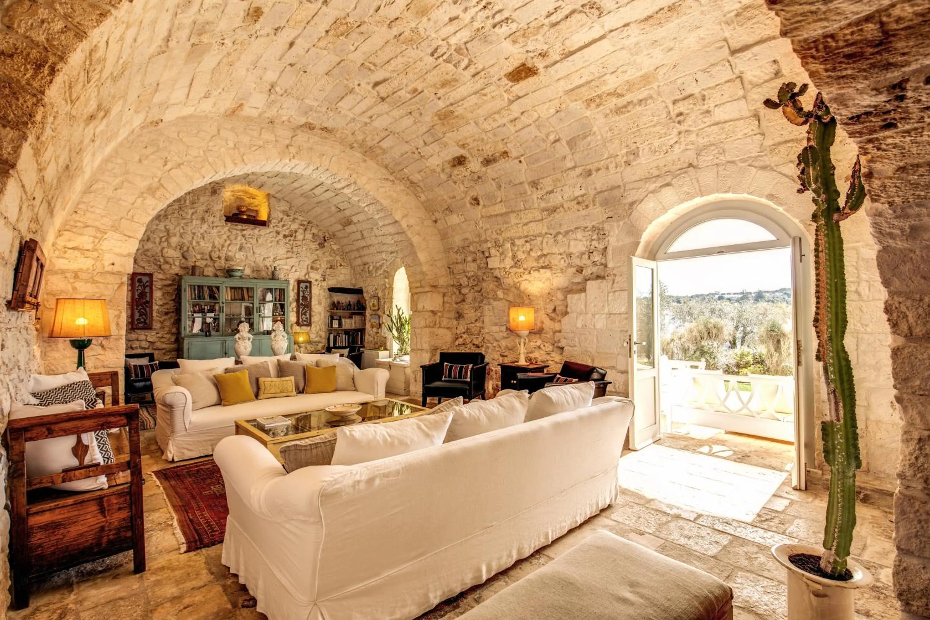 Living room in Masseria Cervarolo