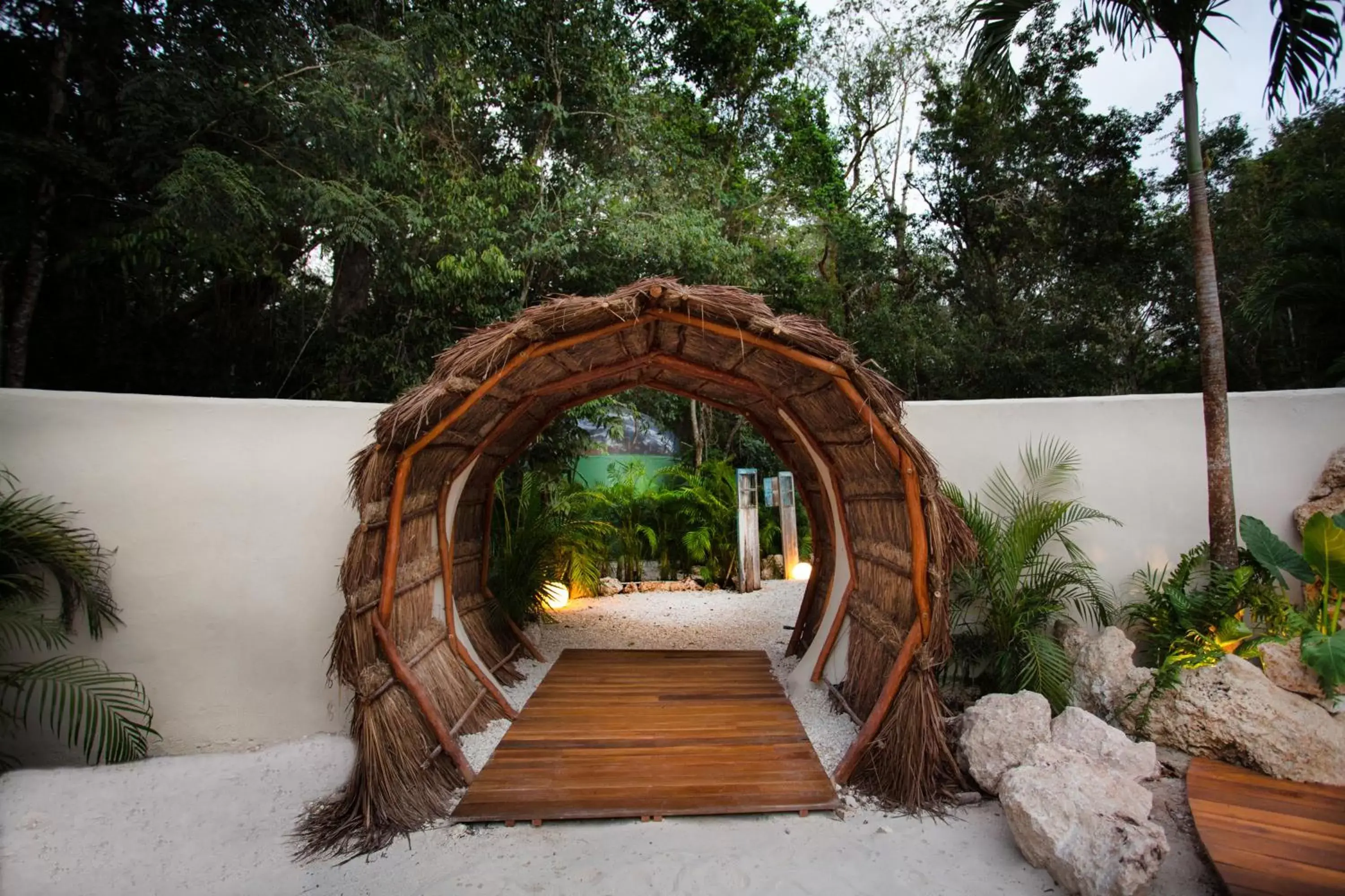 Patio in Oom Bubble Boutique Riviera Cancun