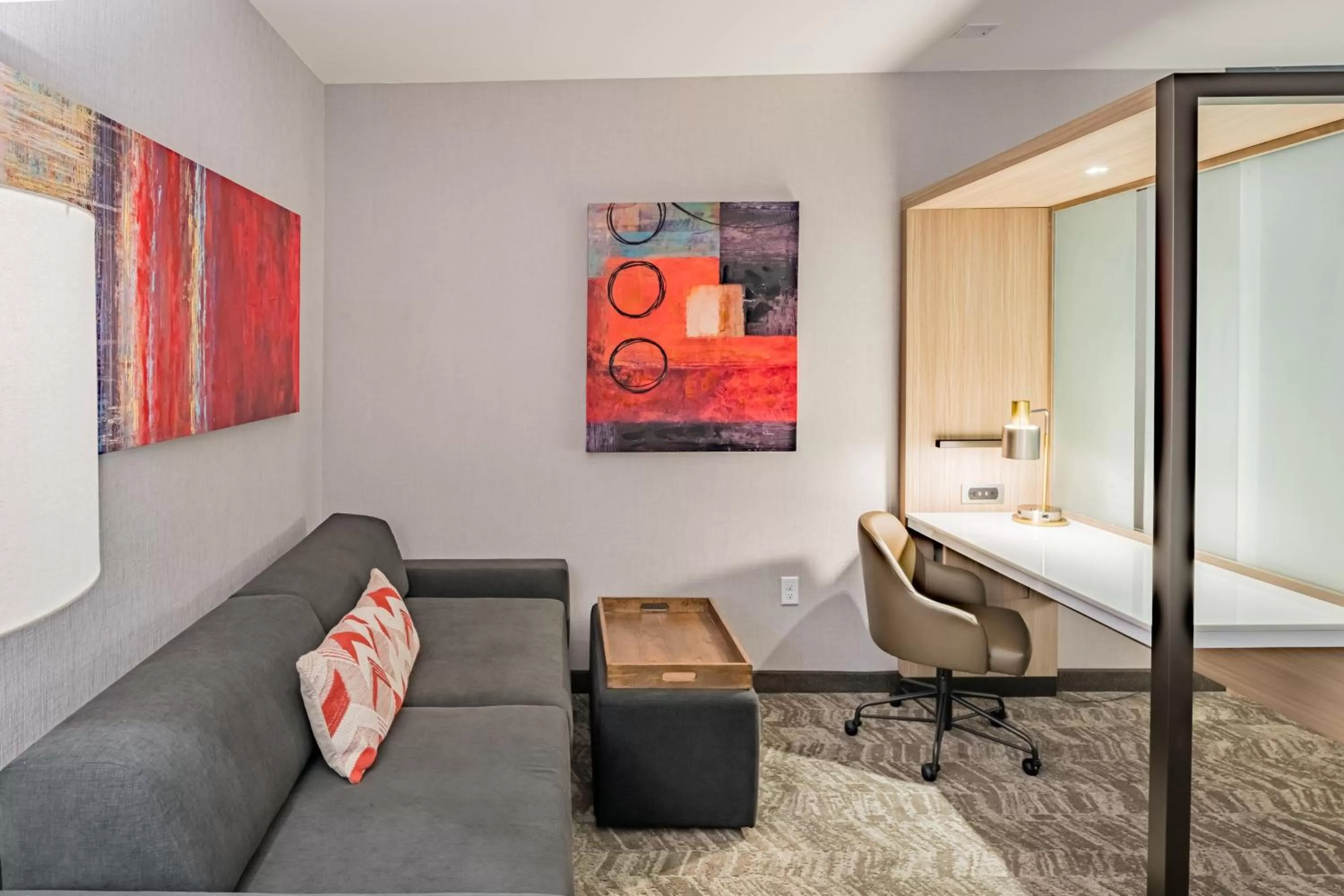 Photo of the whole room, Bed in SpringHill Suites Dallas Central Expressway