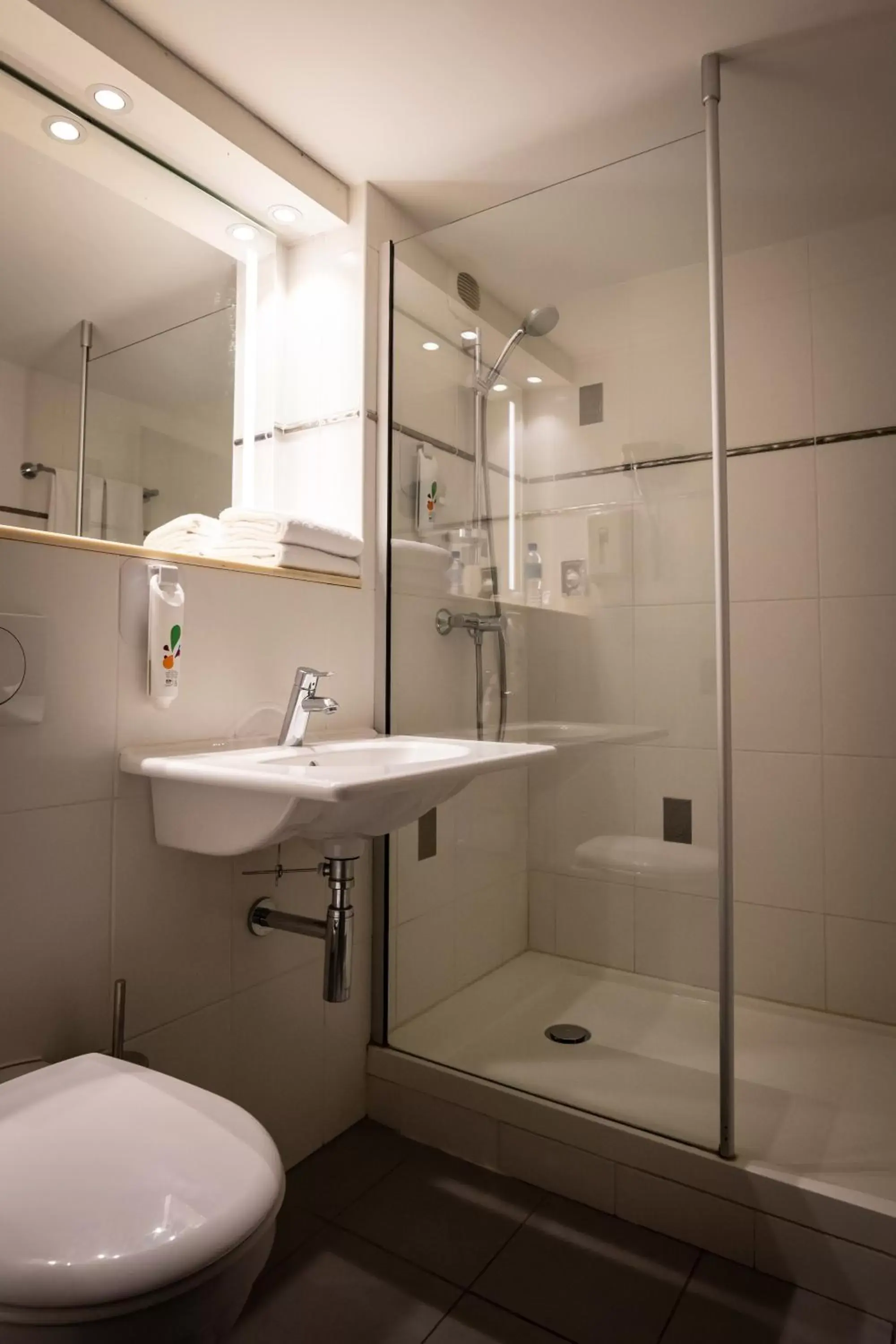 Bathroom in ibis Styles Douai Gare Gayant Expo