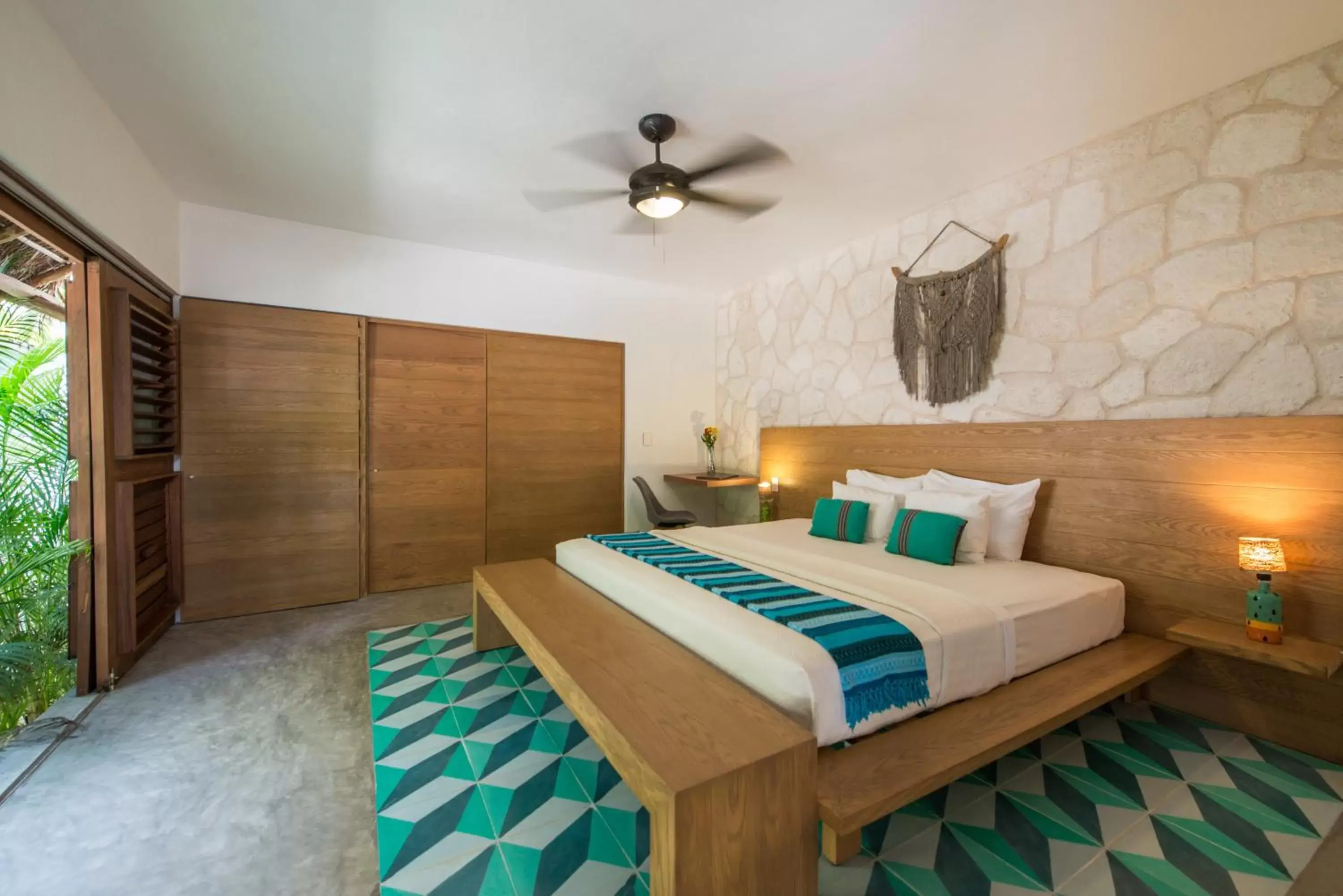 Bed in Prana Boutique Hotel Tulum