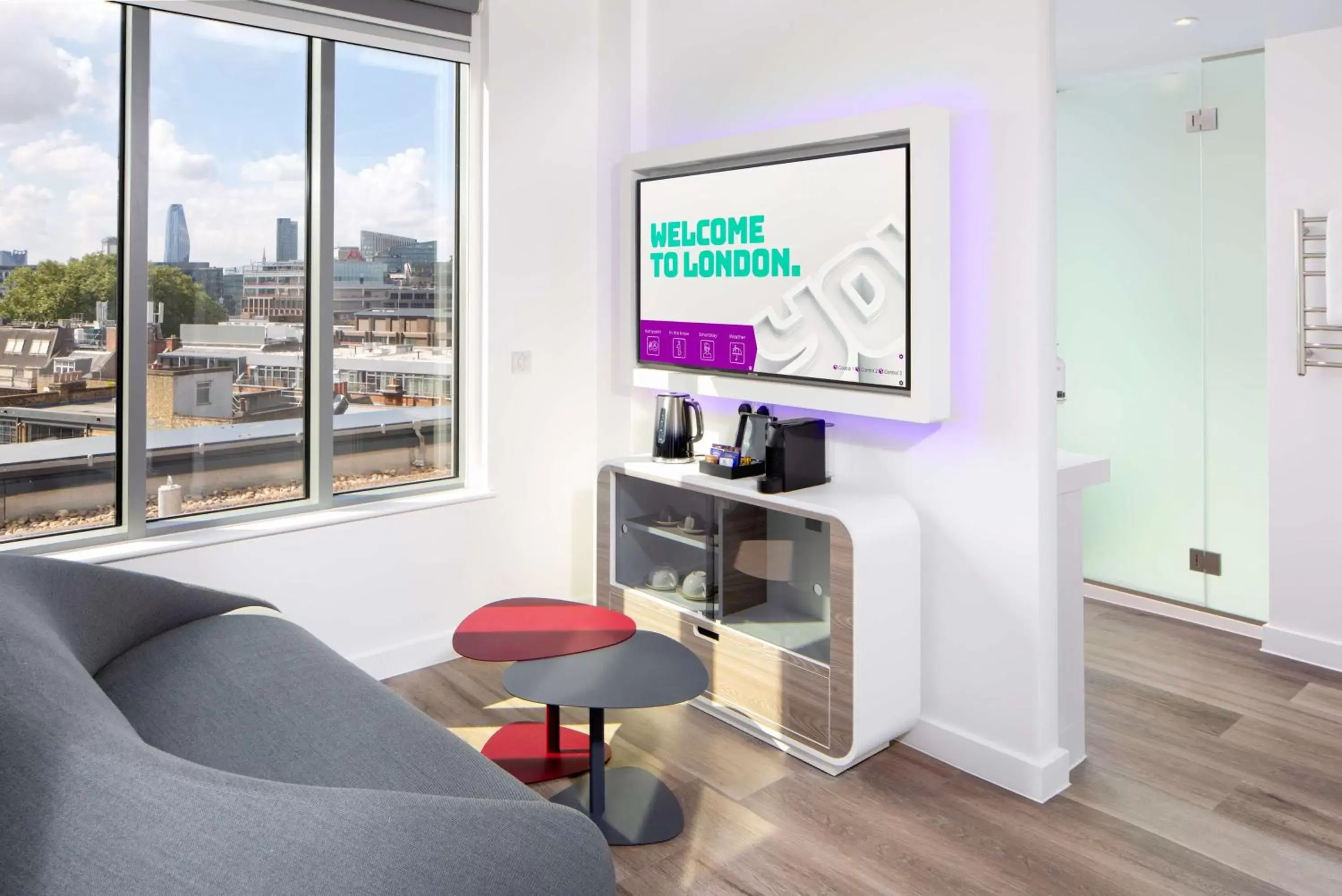 TV and multimedia, Seating Area in YOTEL London City