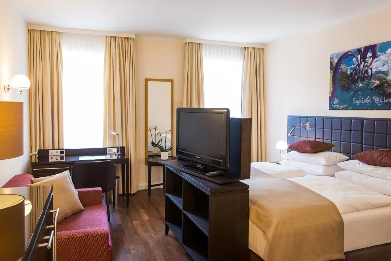 TV and multimedia, Bed in Hotel Sandwirth