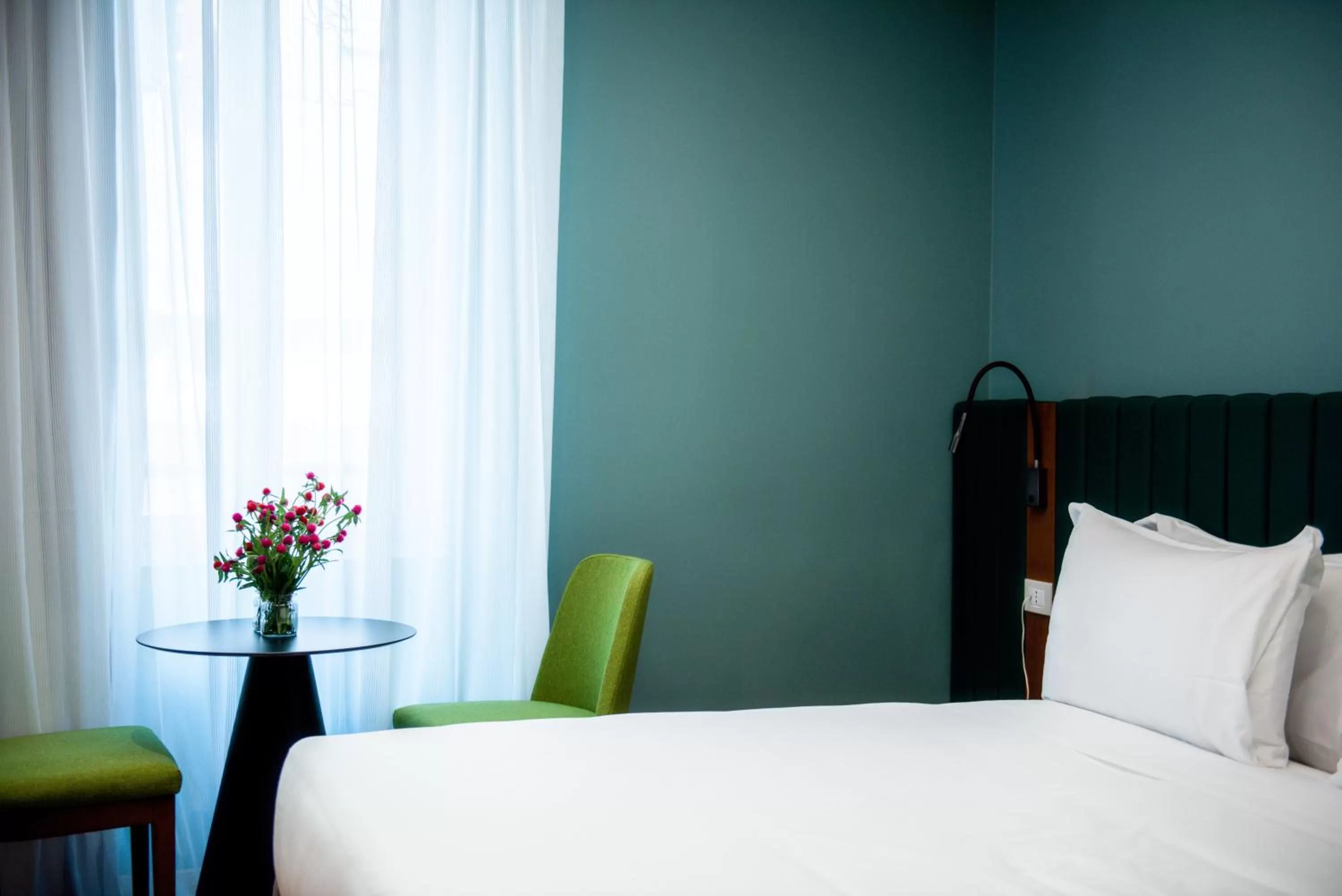 Decorative detail, Bed in Boutique Centrale Palace Hotel