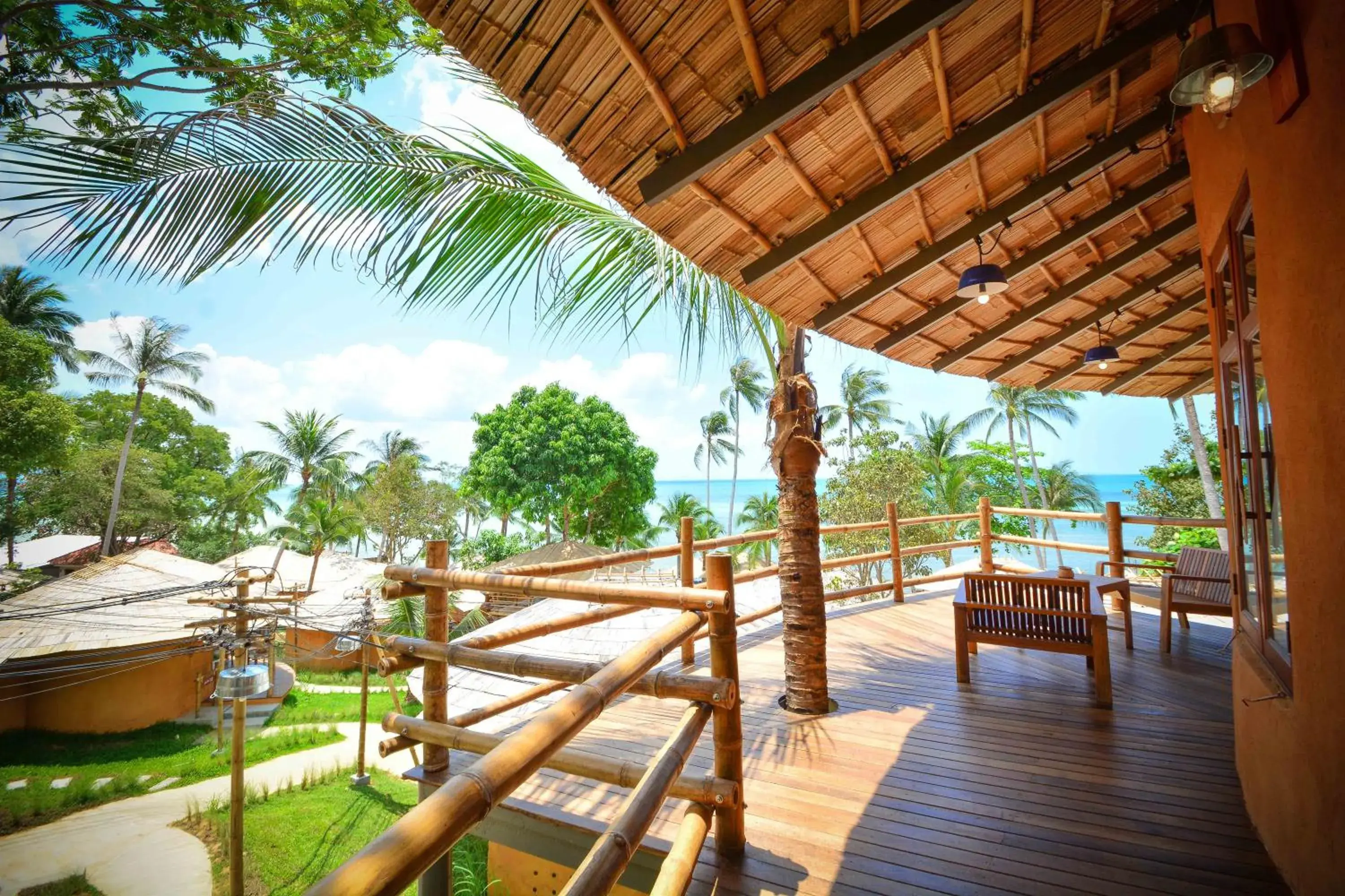 Balcony/Terrace in The Mud - Eco Hotel