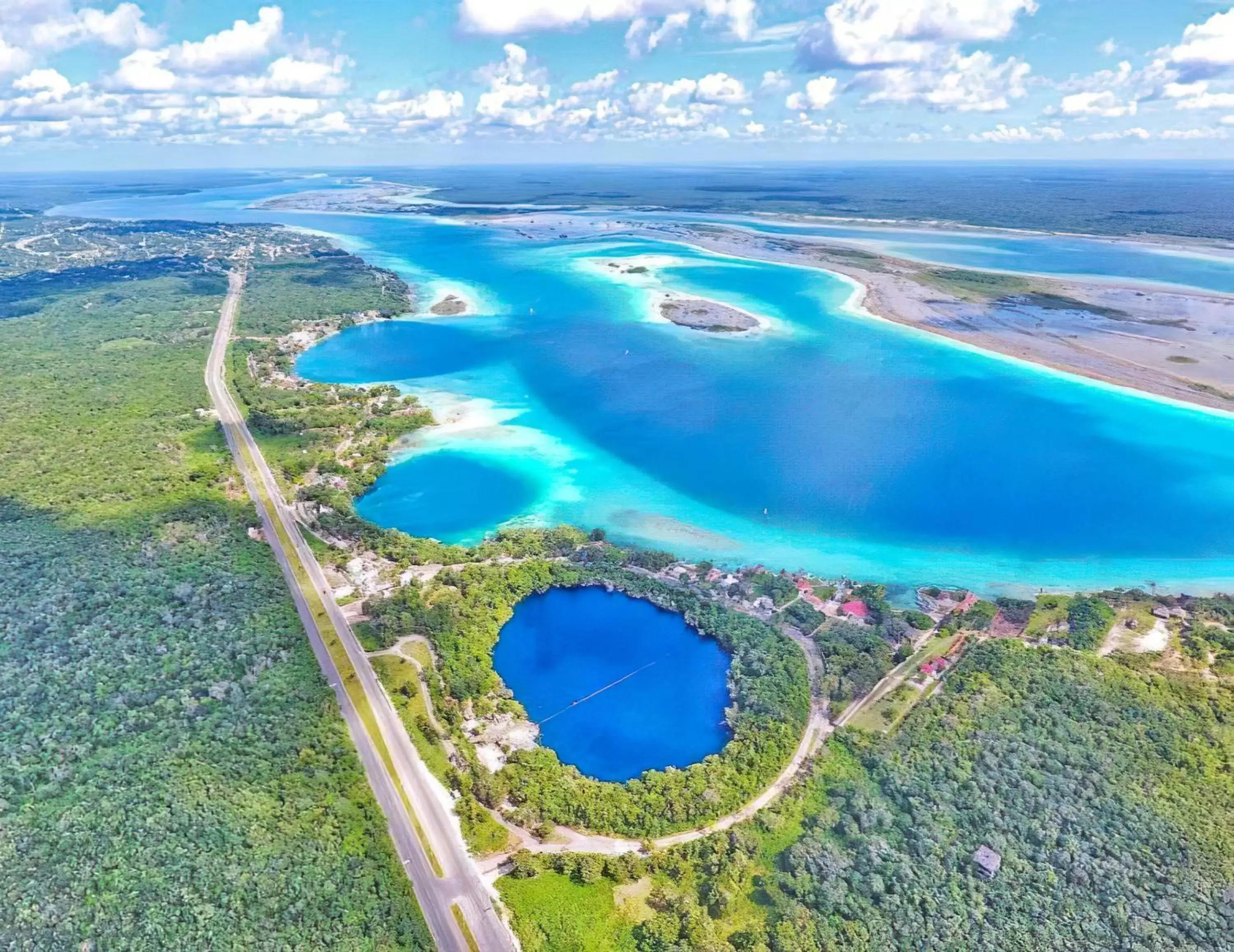 Bird's-eye View in Hotel Awazul Bacalar