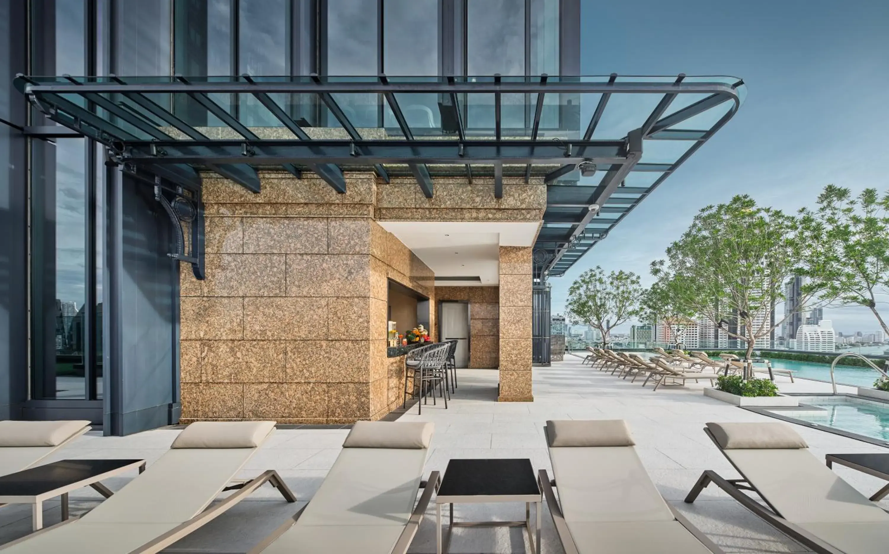 Swimming pool in Grande Centre Point Surawong Bangkok Swimming pool in Grande Centre Point Surawong Bangkok