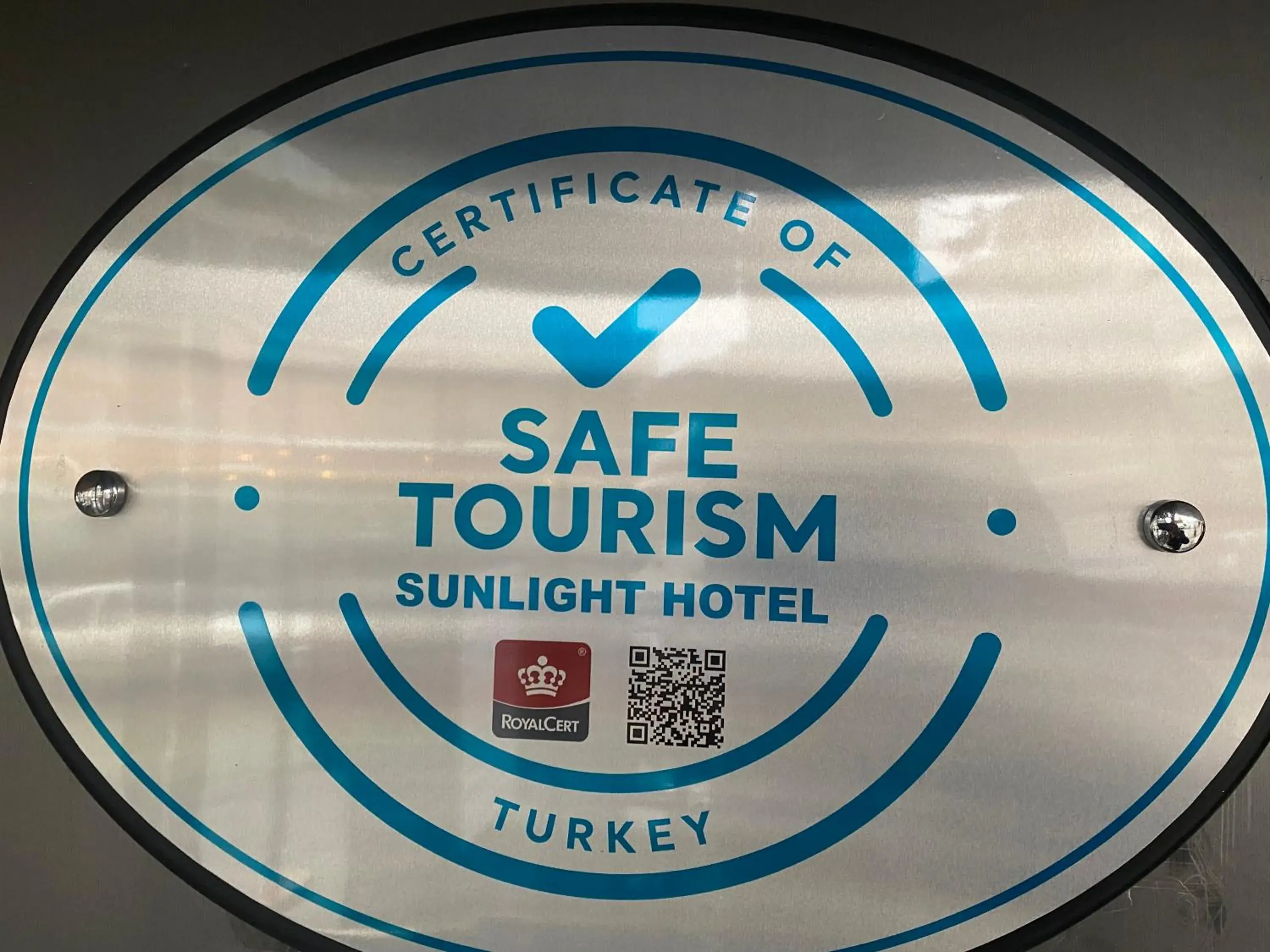 Logo/Certificate/Sign in Sunlight Hotel & SPA