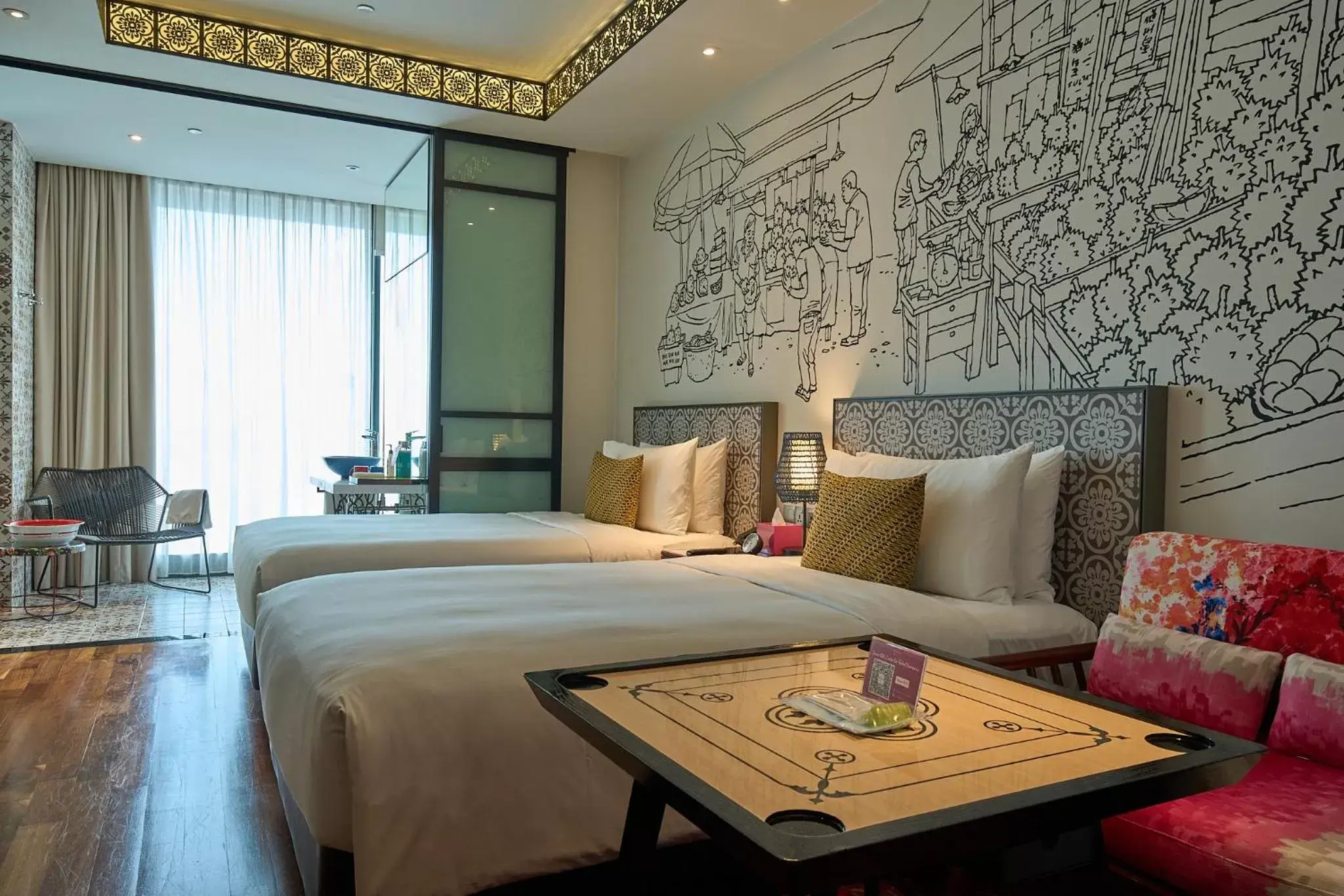 Bed in Hotel Indigo Singapore Katong, an IHG Hotel