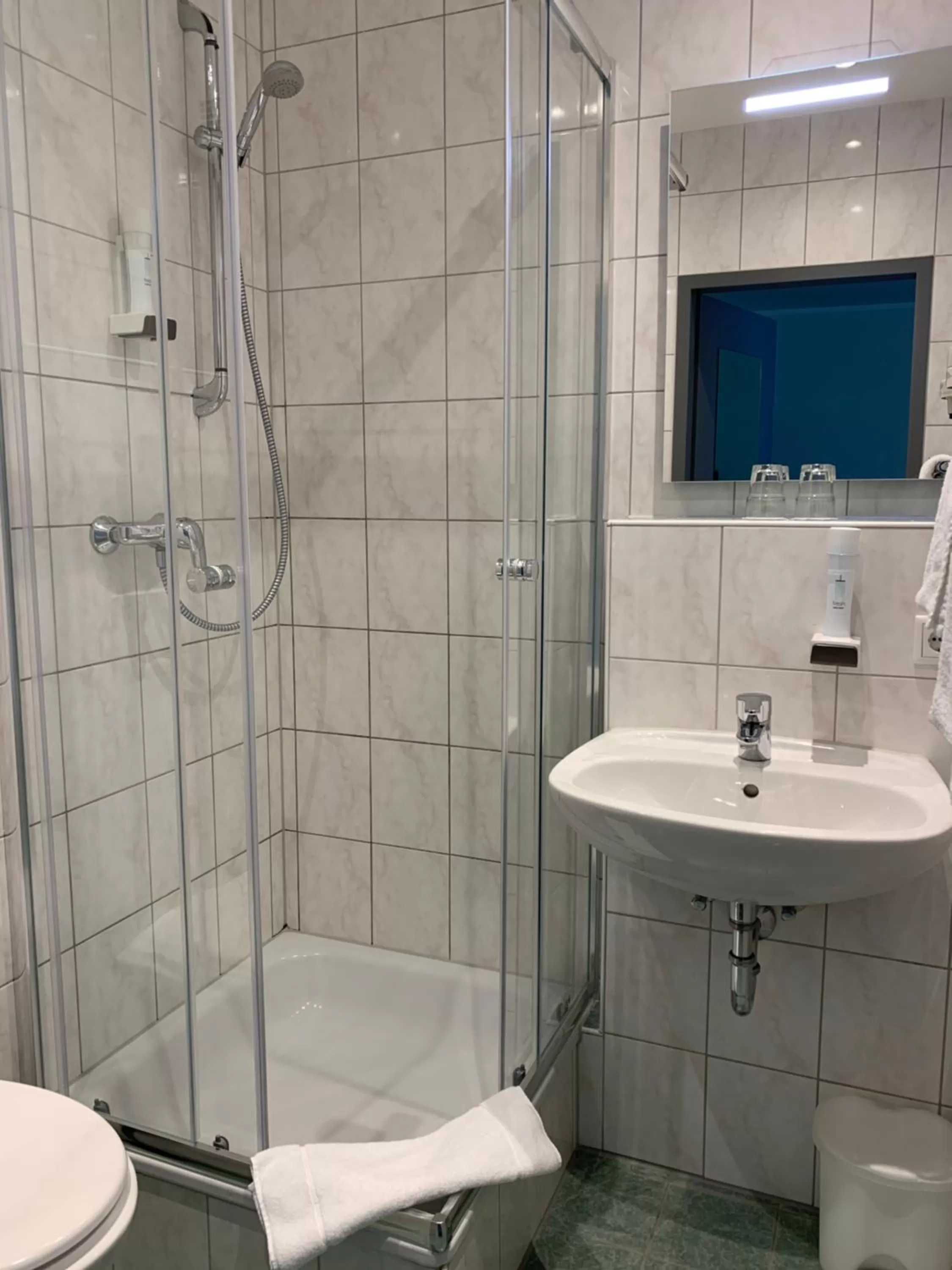 Shower in Behringers City Hotel Nürnberg