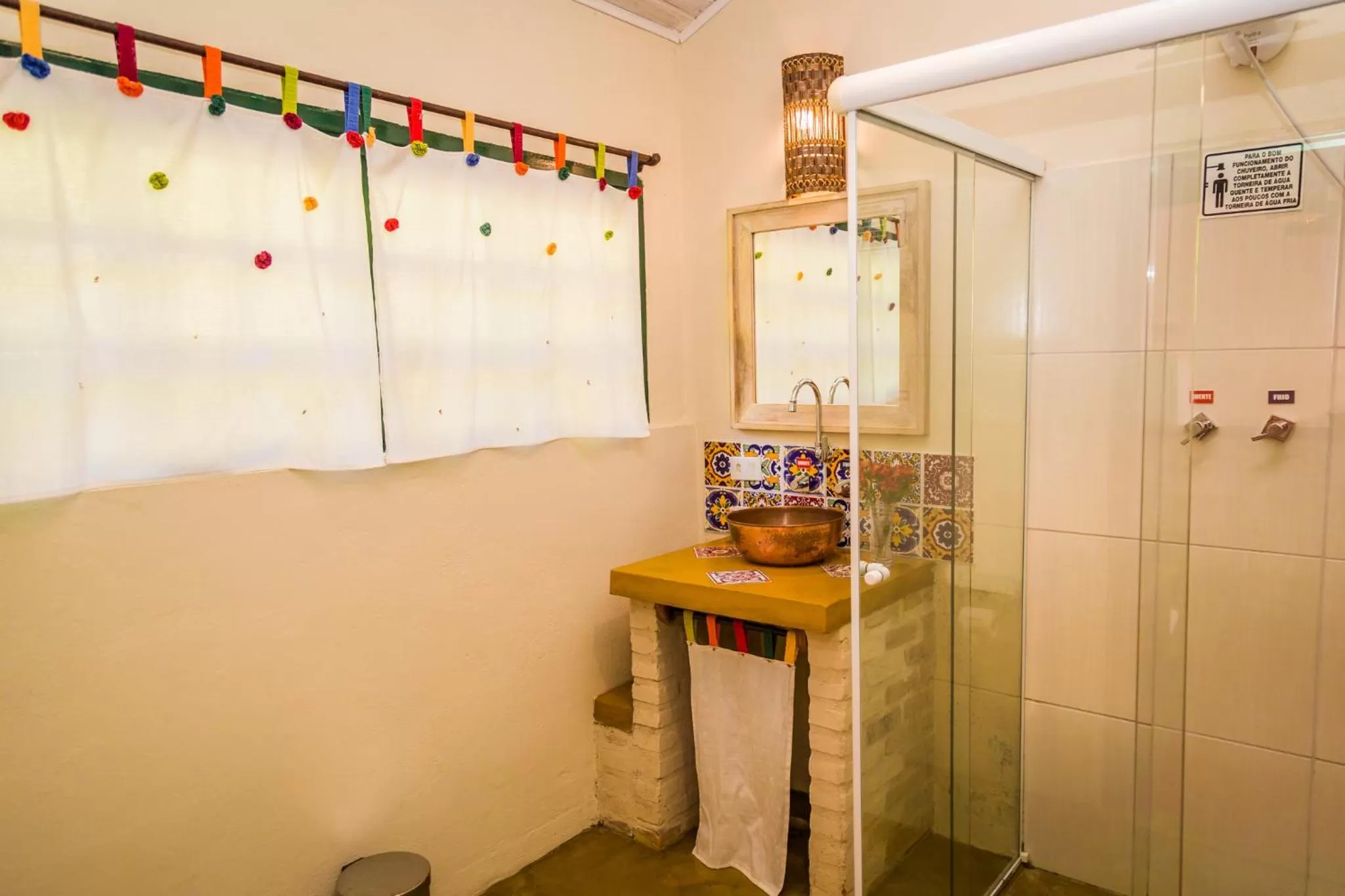 Bathroom in Pousada Serra do Luar