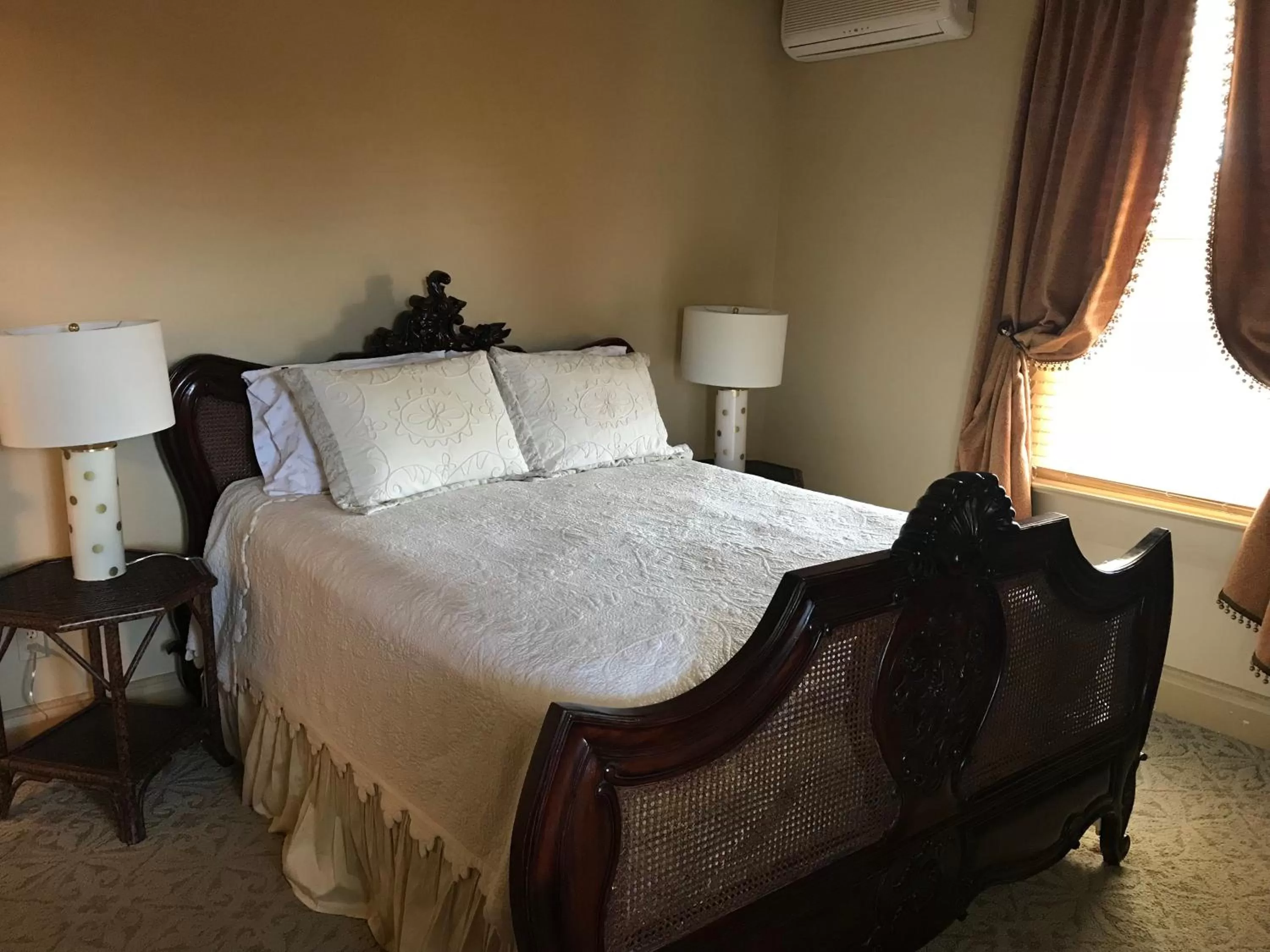 Bed in Elaine's Cape May Boutique Hotel