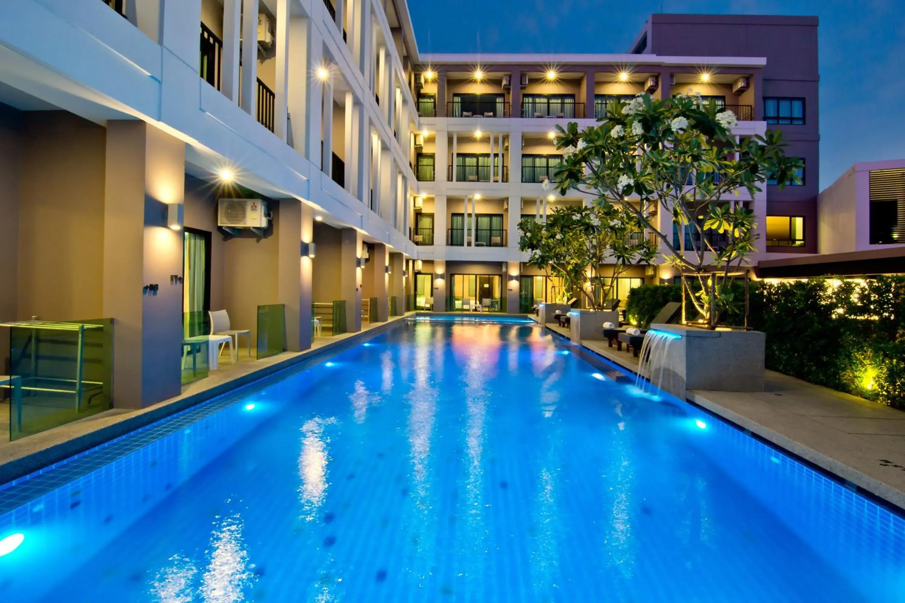 Night, Swimming Pool in Hotel J Residence (SHA Plus)