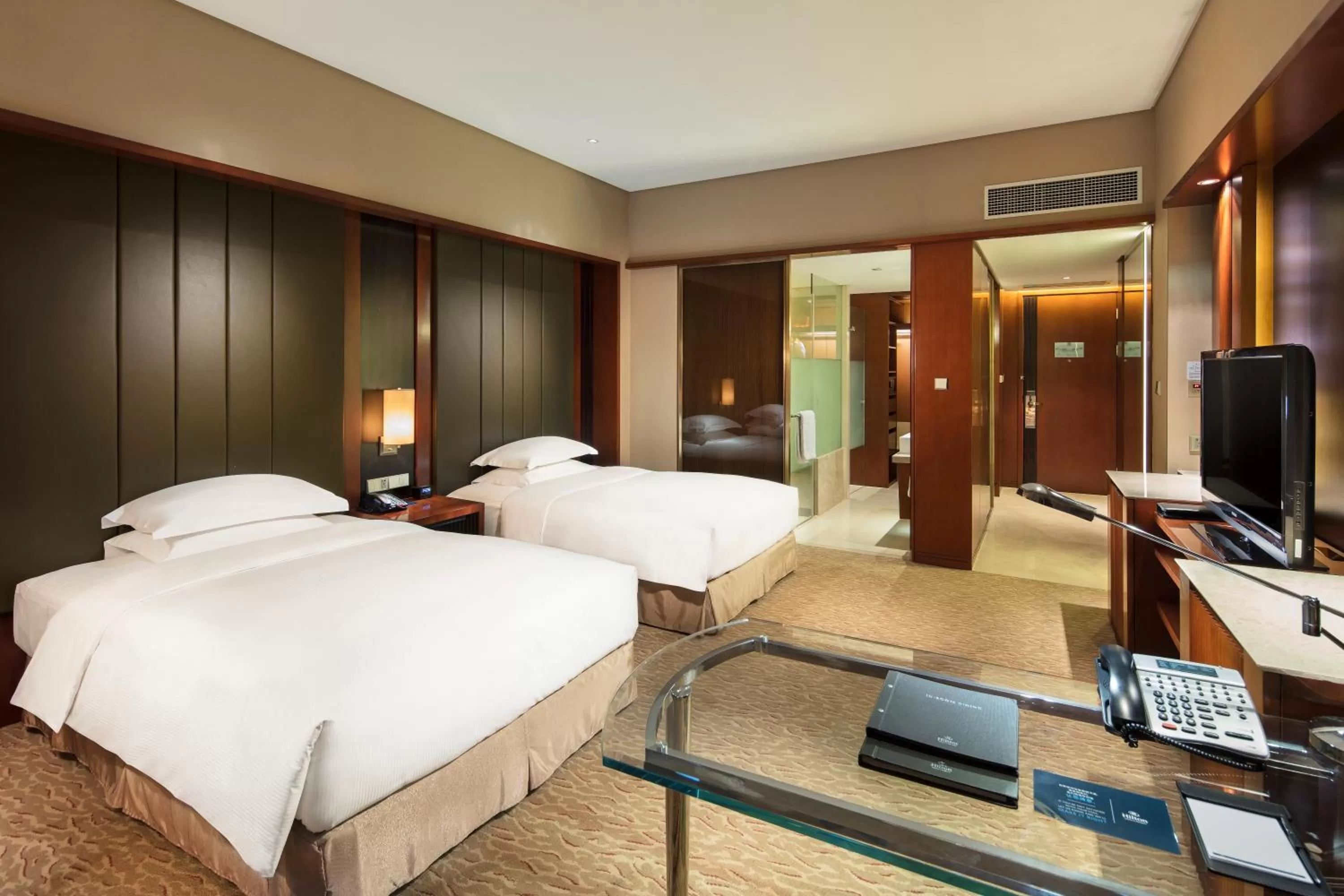 Bed in Hilton Nanjing Riverside