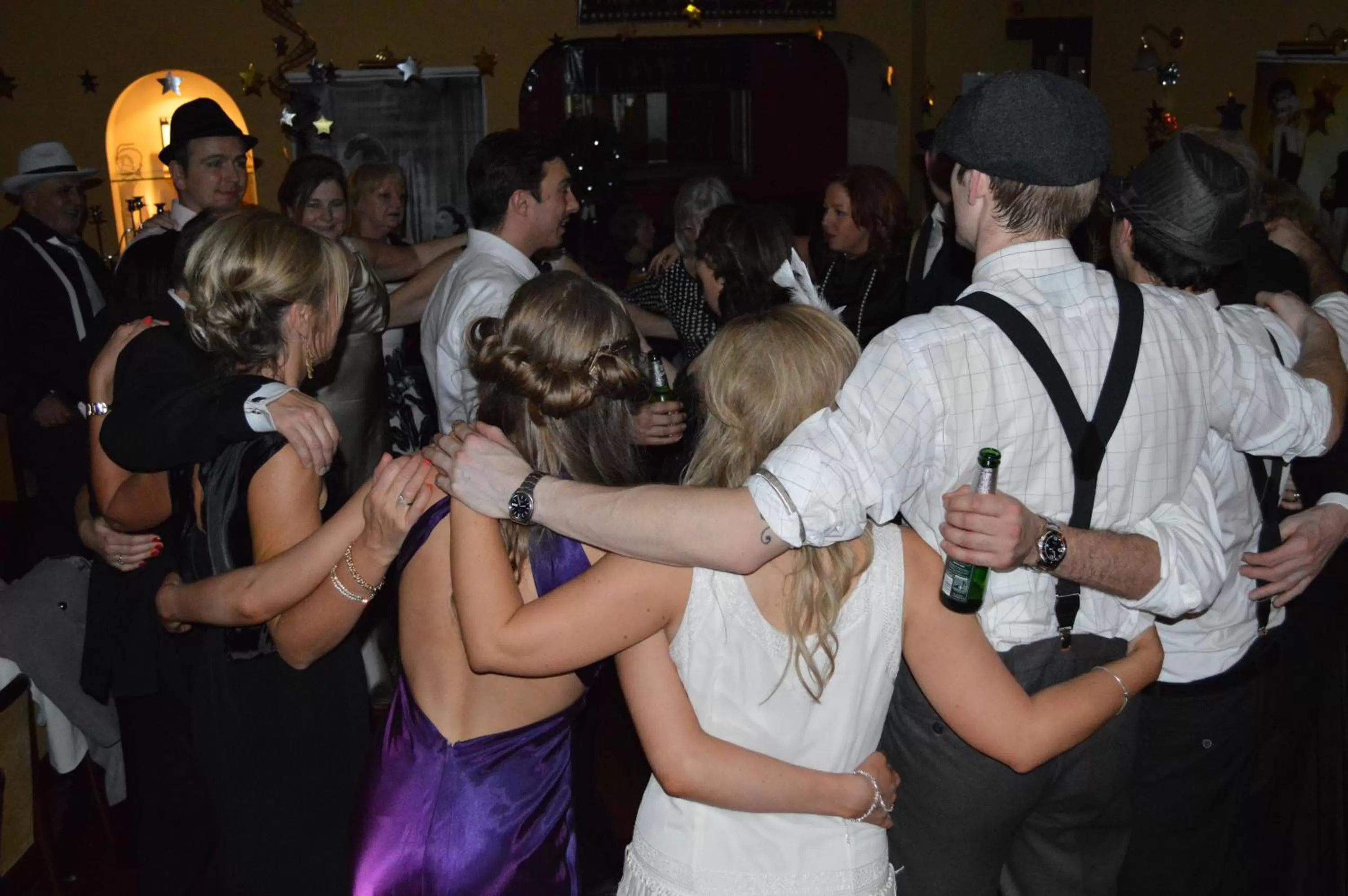 group of guests in Villa Hotel