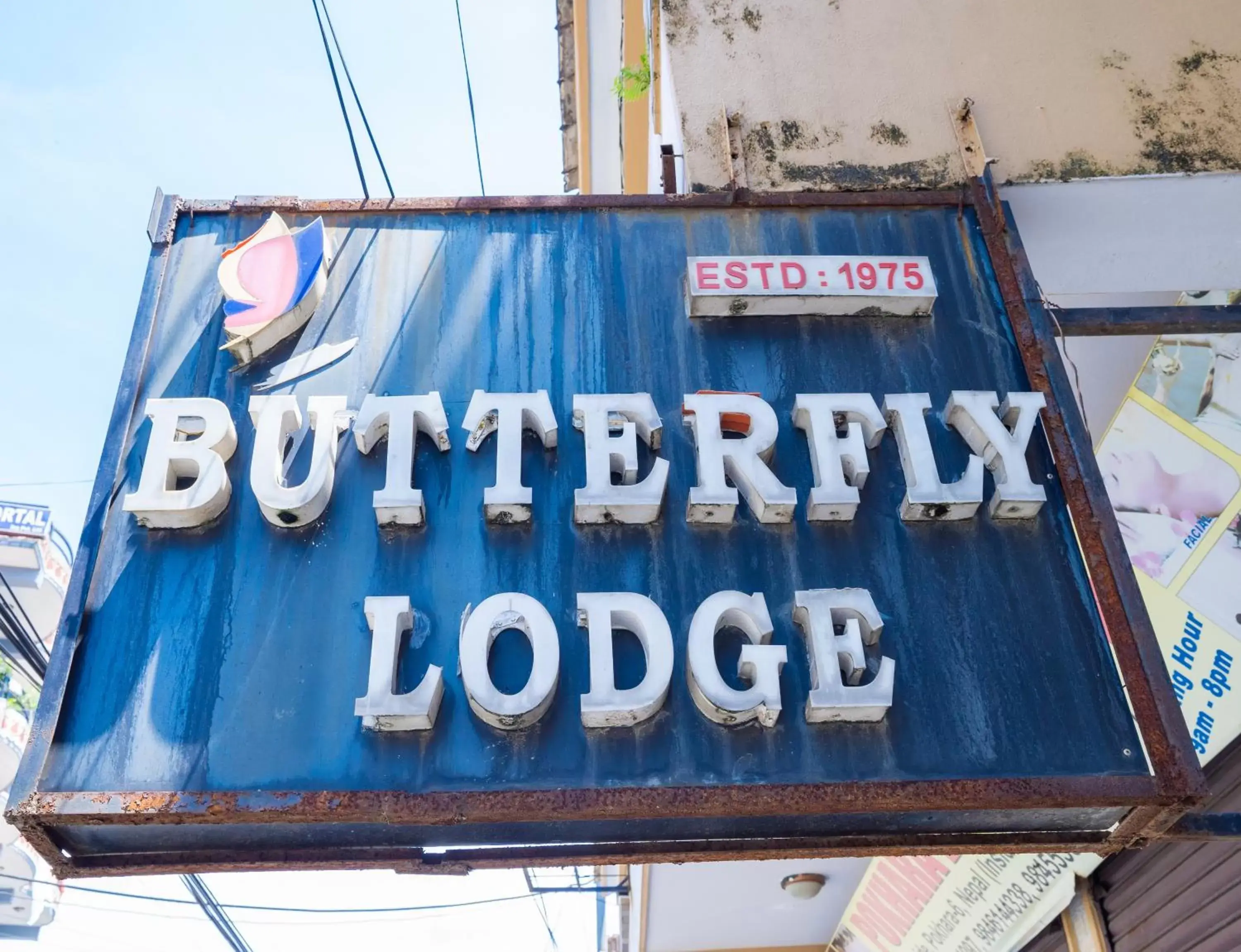 Property Logo/Sign in Butterfly Lodge