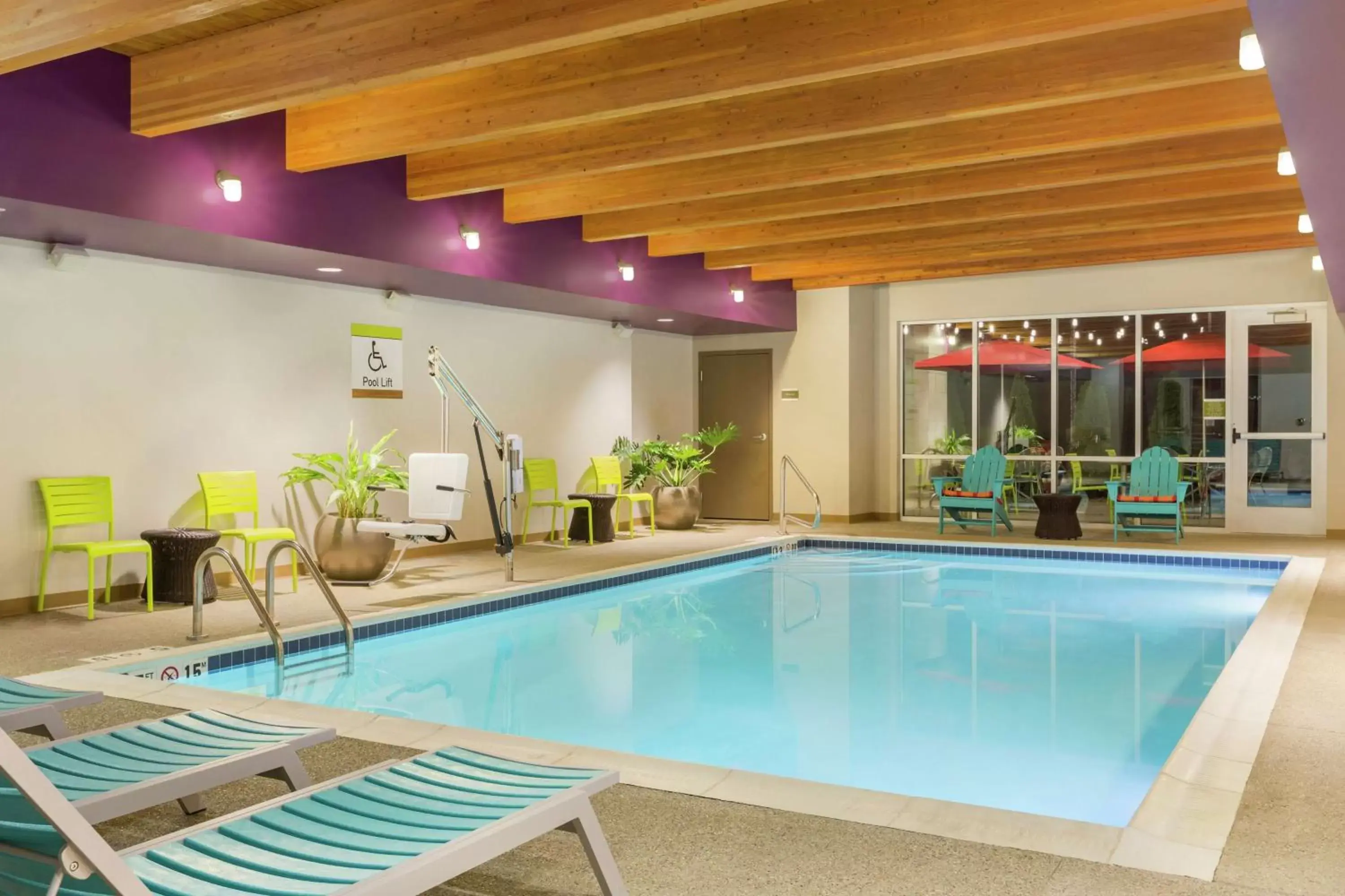 Pool view, Swimming Pool in Home2 Suites by Hilton Canton