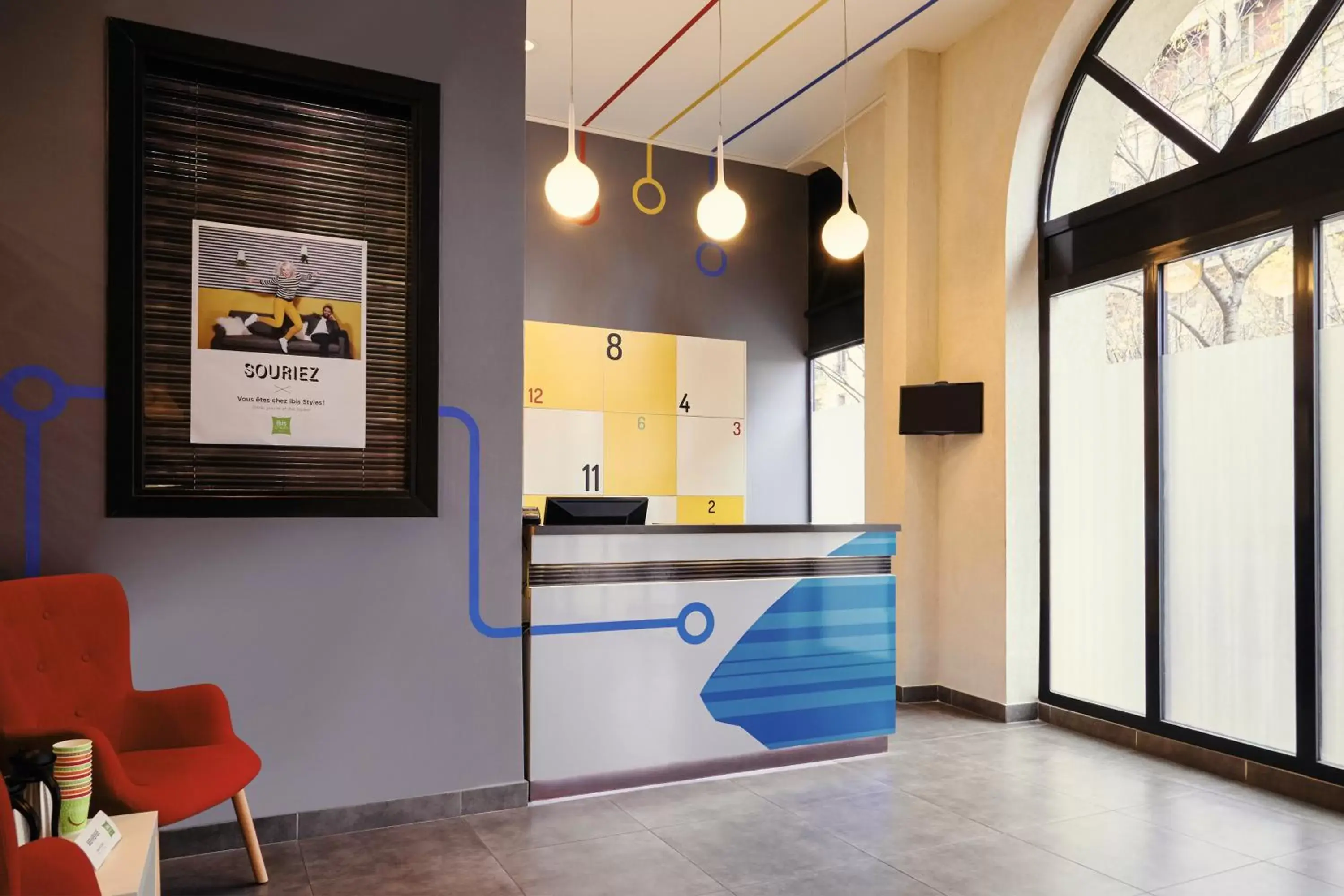 Lobby or reception, Lobby/Reception in ibis Styles Marseille Gare Saint-Charles