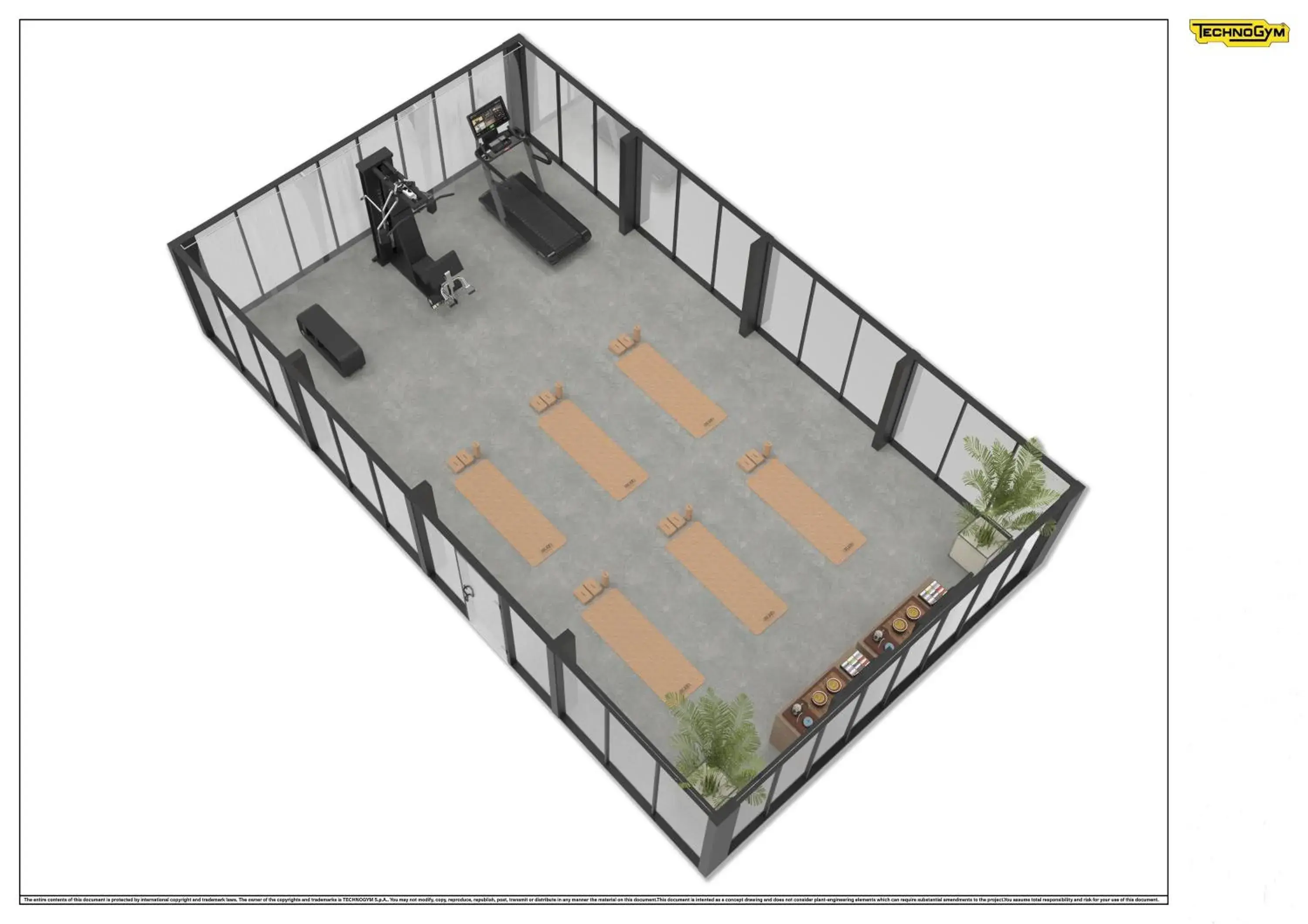 Fitness centre/facilities, Floor Plan in Ottolire Resort