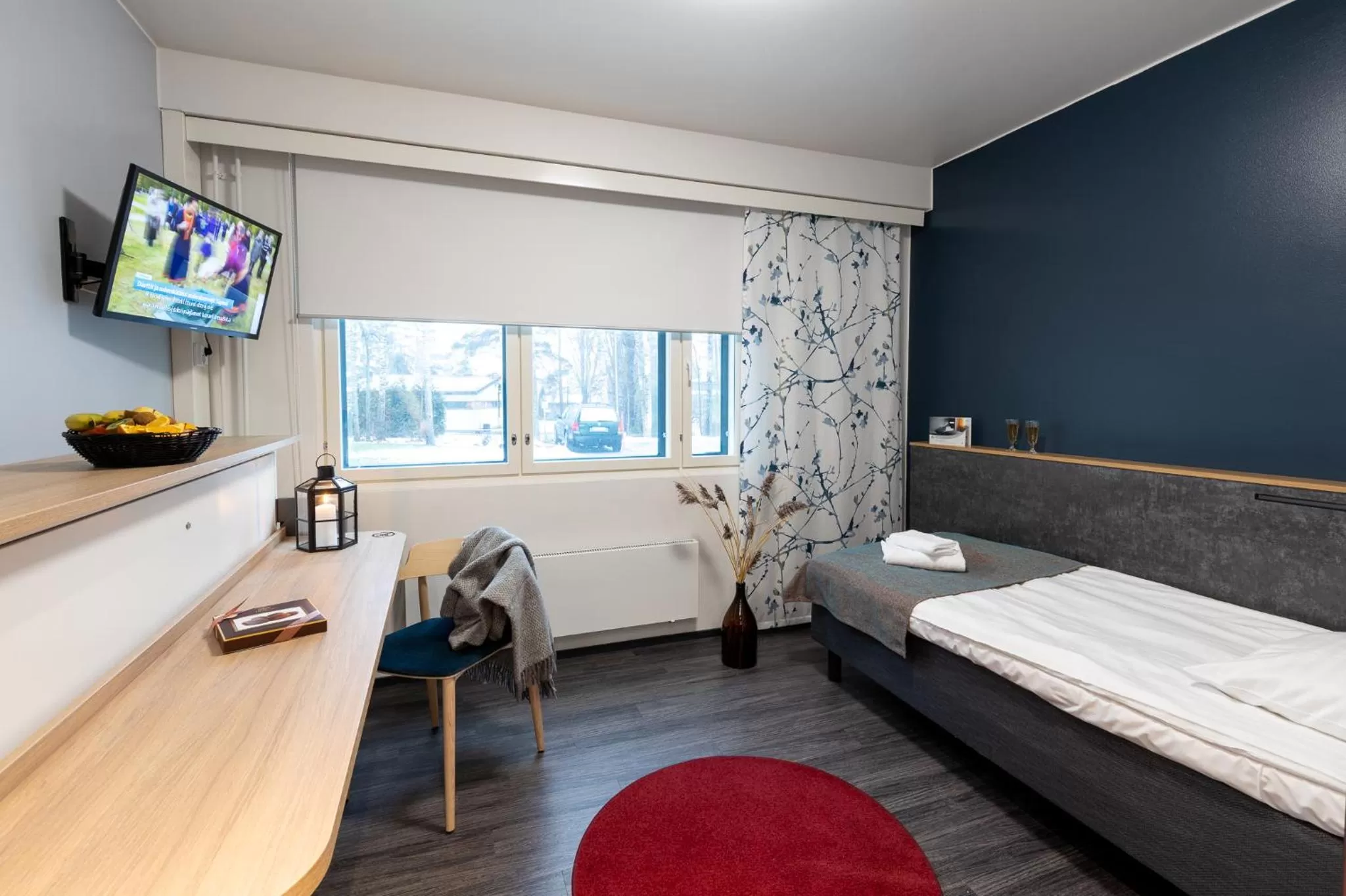 Bed in Hotel Linnasmäki