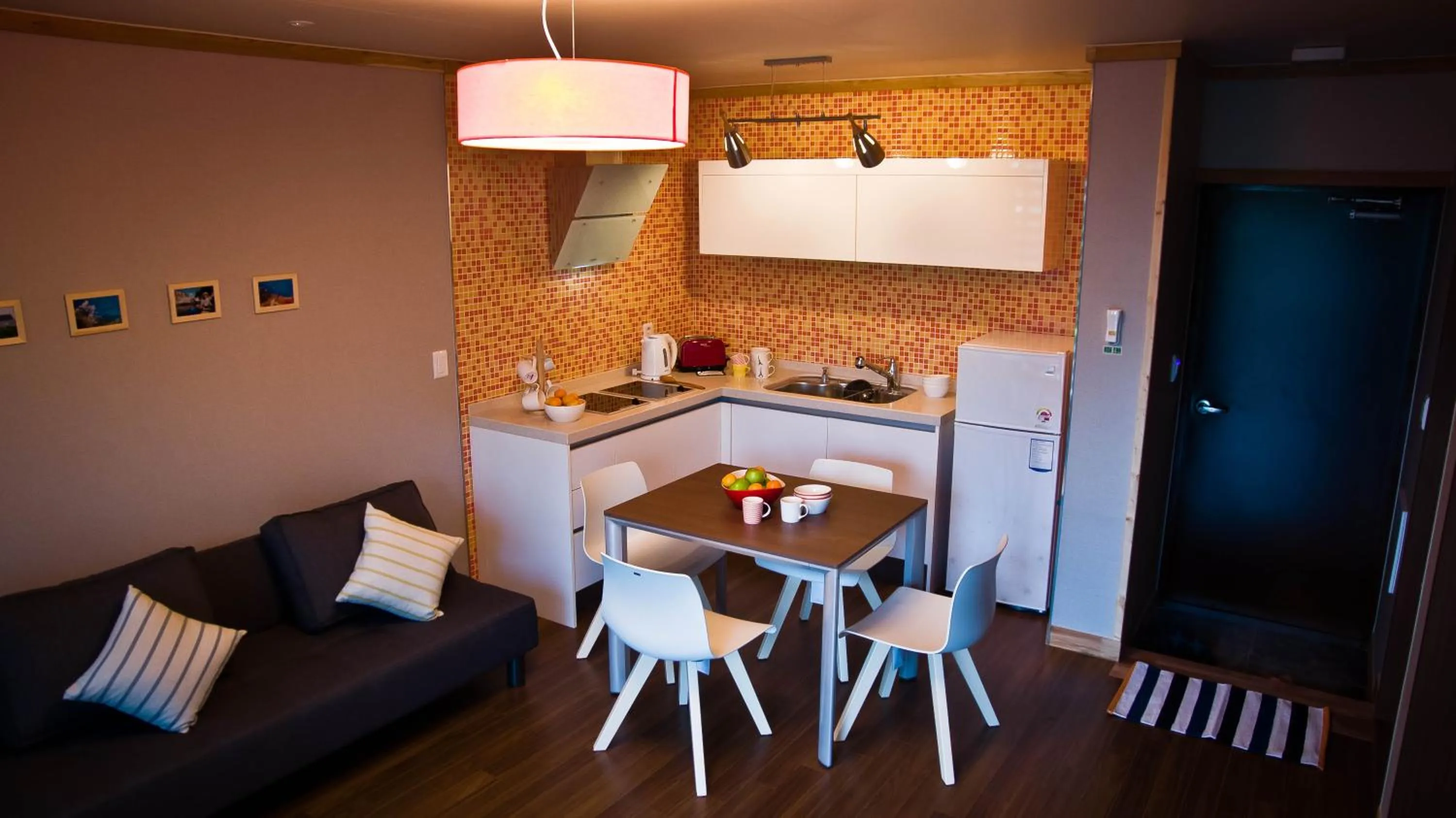 Kitchen or kitchenette in Jeju Eco Suites
