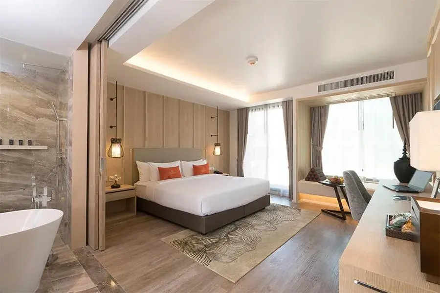 Bed in Divalux Resort & Spa Bangkok, Suvarnabhumi Airport-Free Shuttle