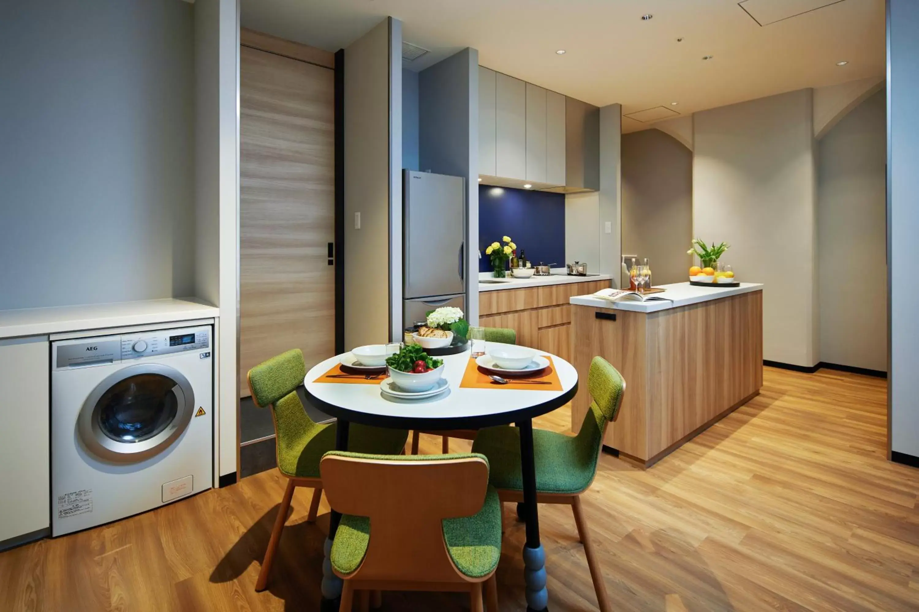 Kitchen or kitchenette, Dining Area in Citadines Namba Osaka