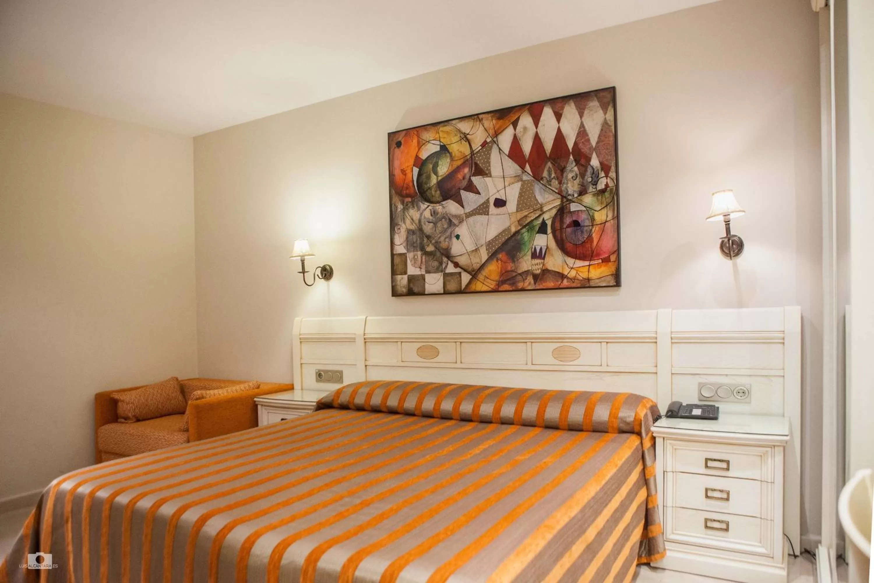 Bed in Hotel Versalles