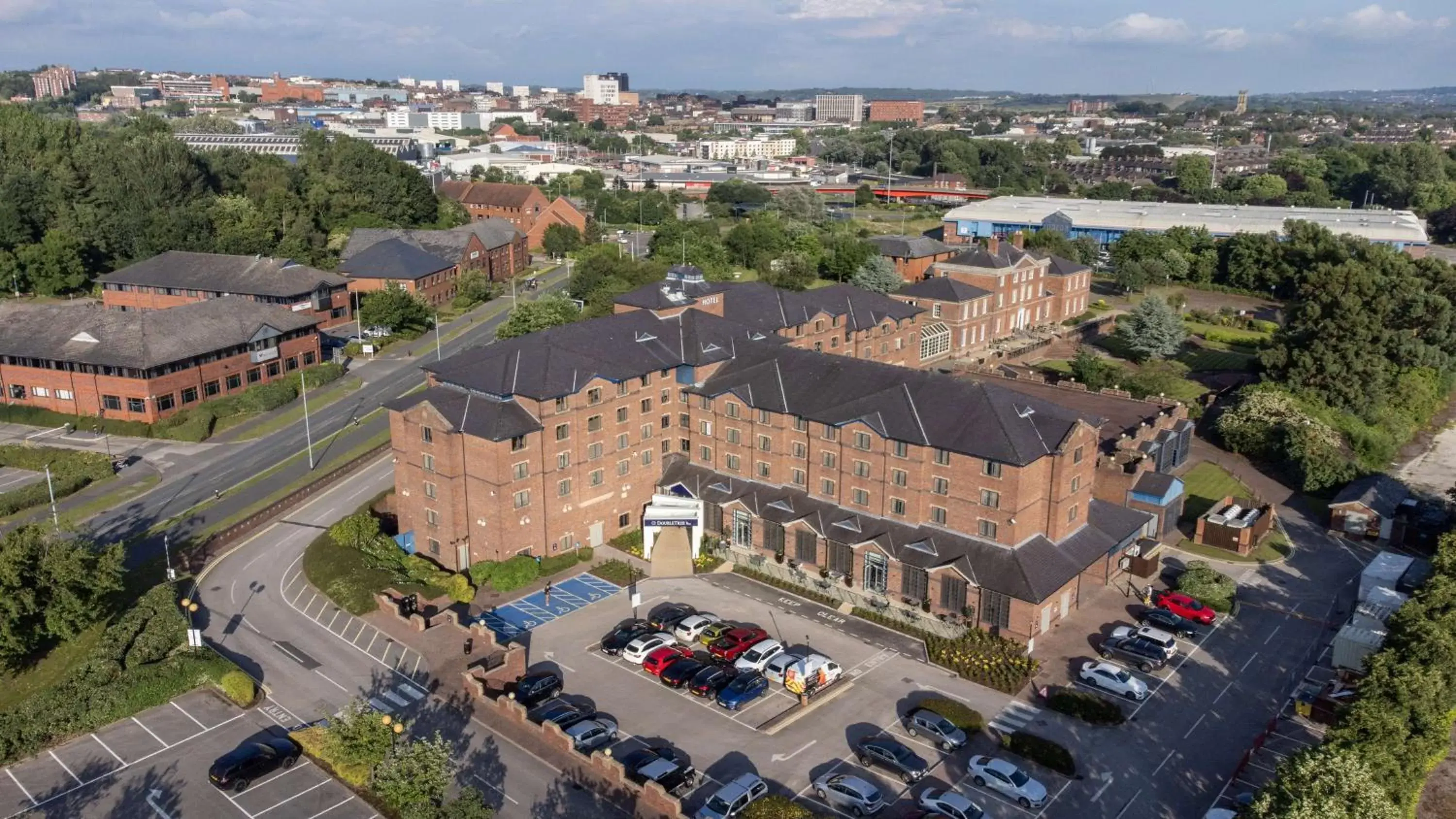 Property building, Bird's-eye View in DoubleTree by Hilton Stoke-on-Trent, United Kingdom
